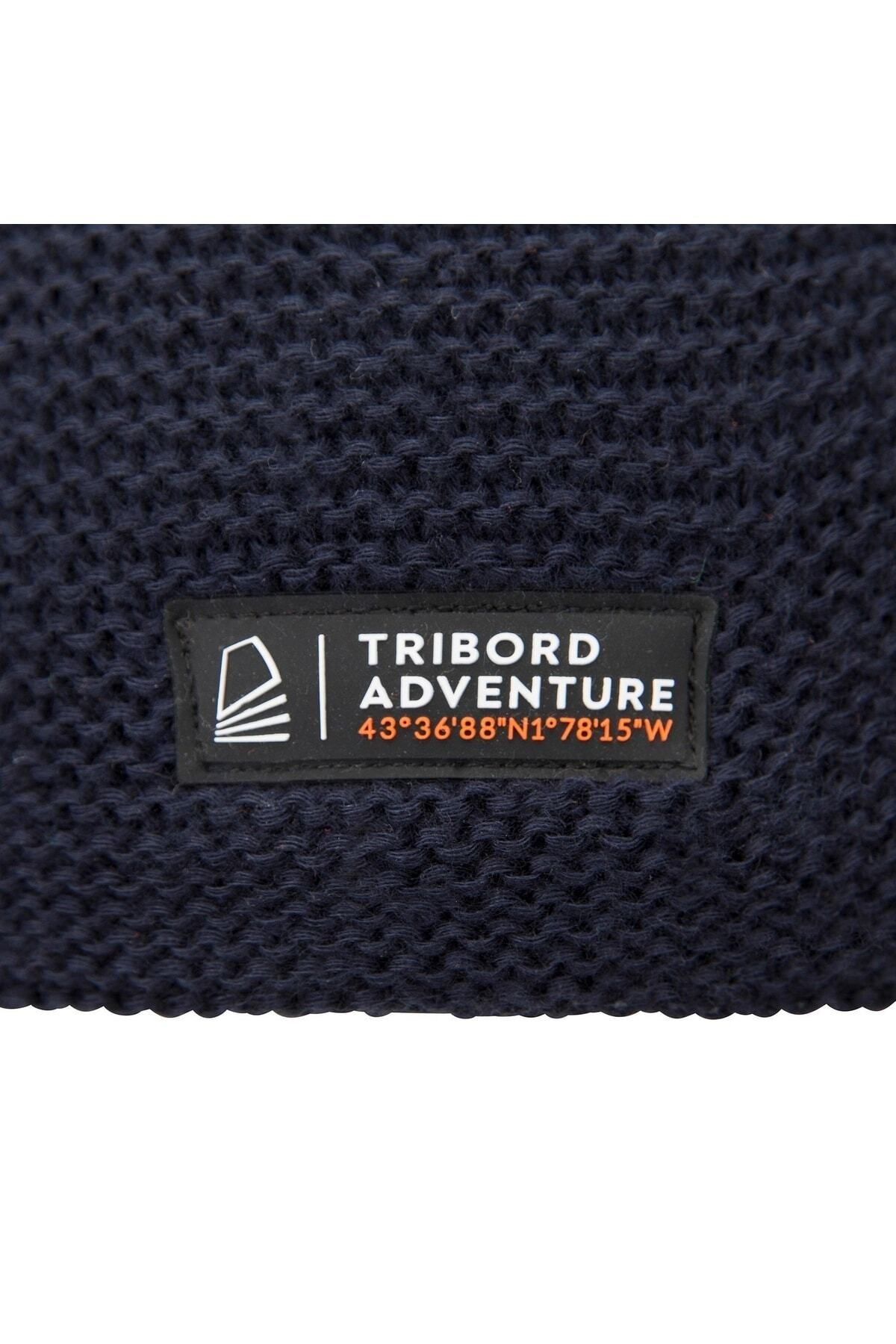 کلاه بافتنی مشکی مردانه و زنانه Tribord Adult Sailing Beret Navy Blue 100 Decathlon