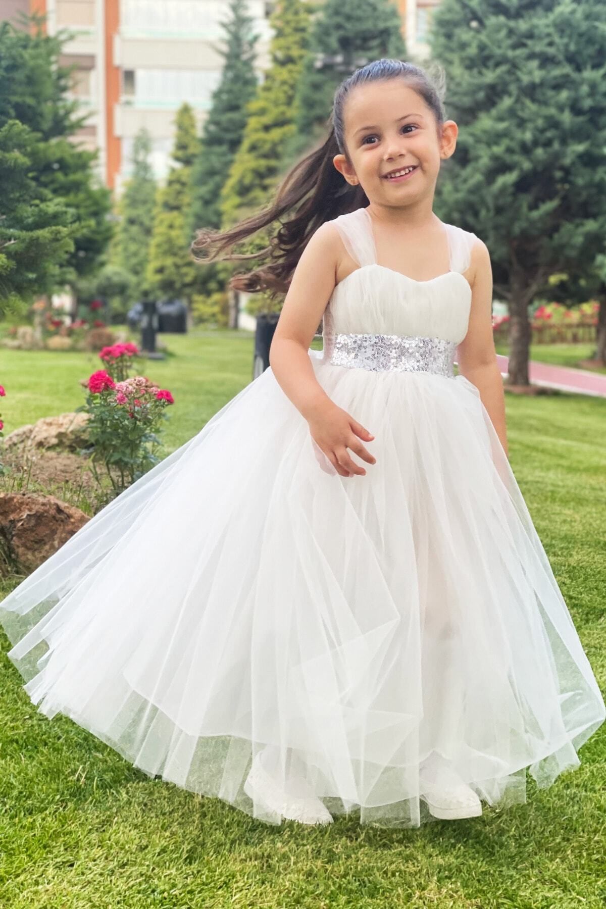 Kid Wedding Dresses For Girls Elegant Flower Princess Long Gown Baby Girl  Christmas Dress Vestidos Infantil Size 6 12 14 Years | Fruugo PT