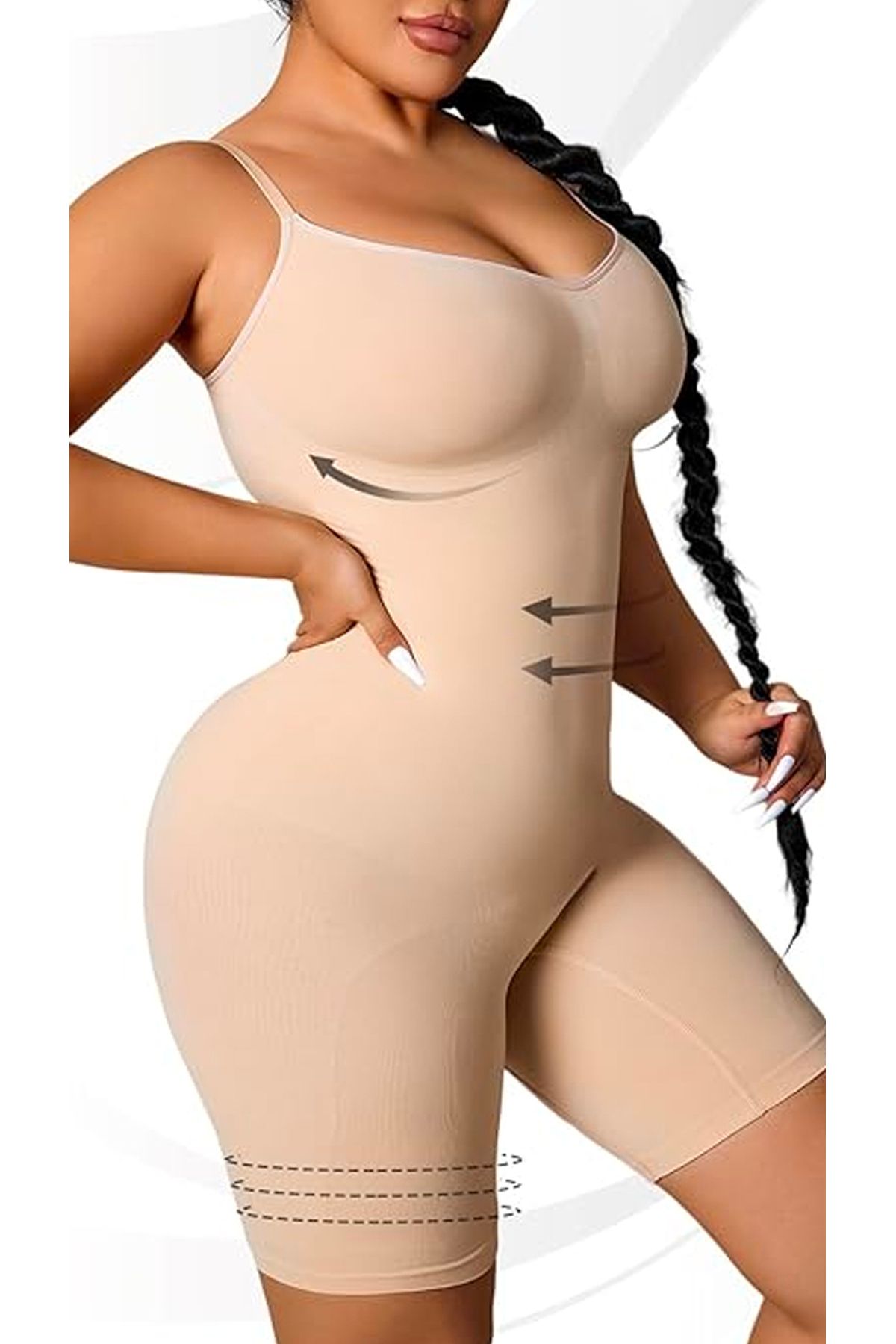 SWEETKORSE Slim Waist Woman Chest, Belly, Legs and Hips, Whole Body,  Adjustable Strap, Full Length Corset - Trendyol