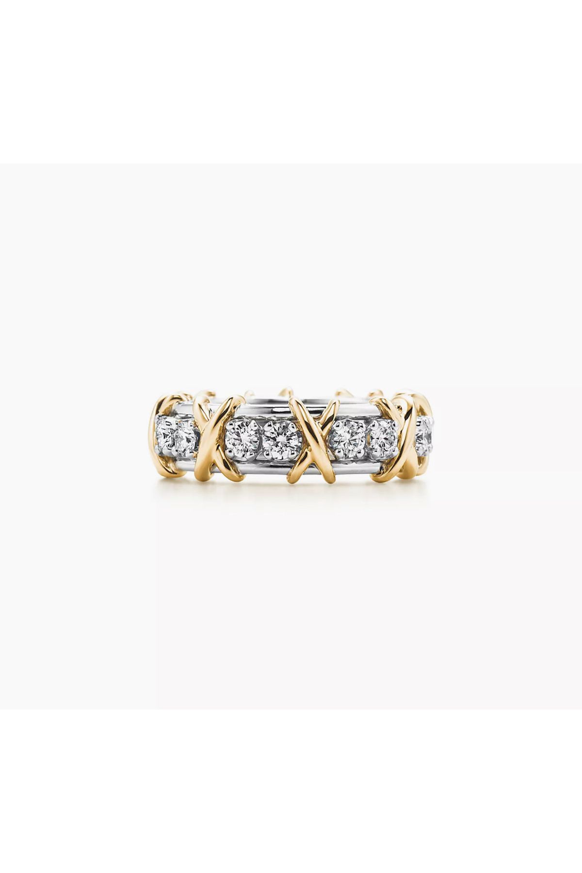 POSE DONS JEWELLERY Tiffany Co. Tarz Schlumberger Sixteen Stone Ring