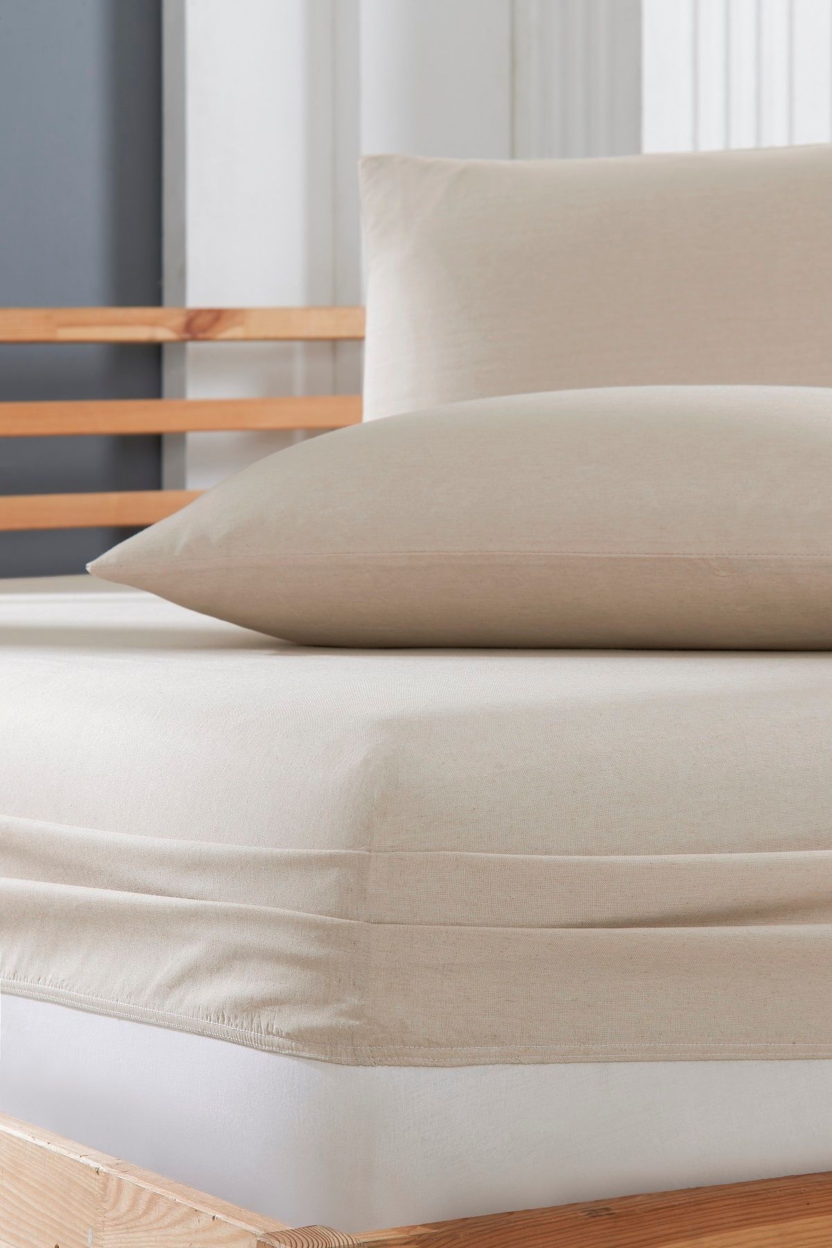 Valezium-Akfil Fabric Elastic Fitted Pillowed Sheet Set 2