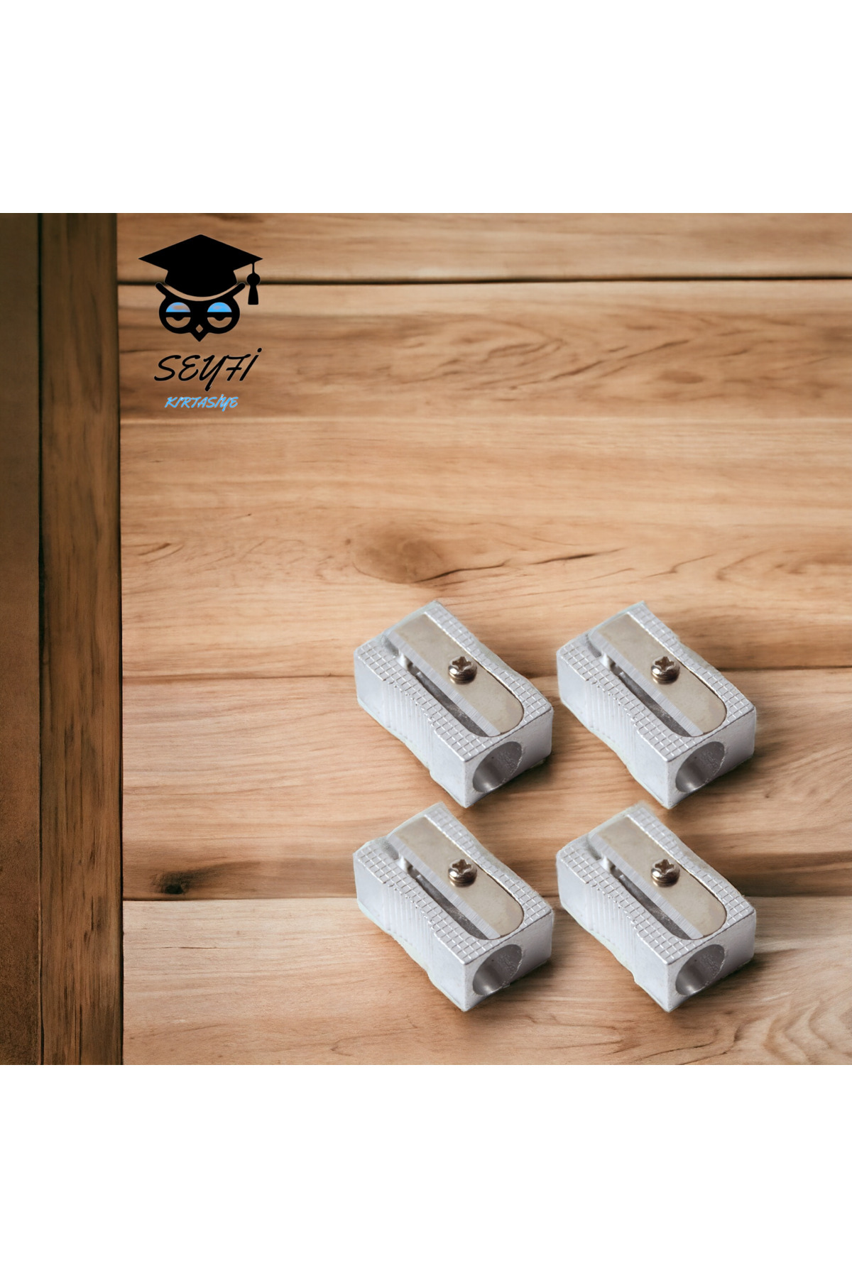 SEYFİKİRTASİYE 4 ADET METAL KALEMTIRAŞ