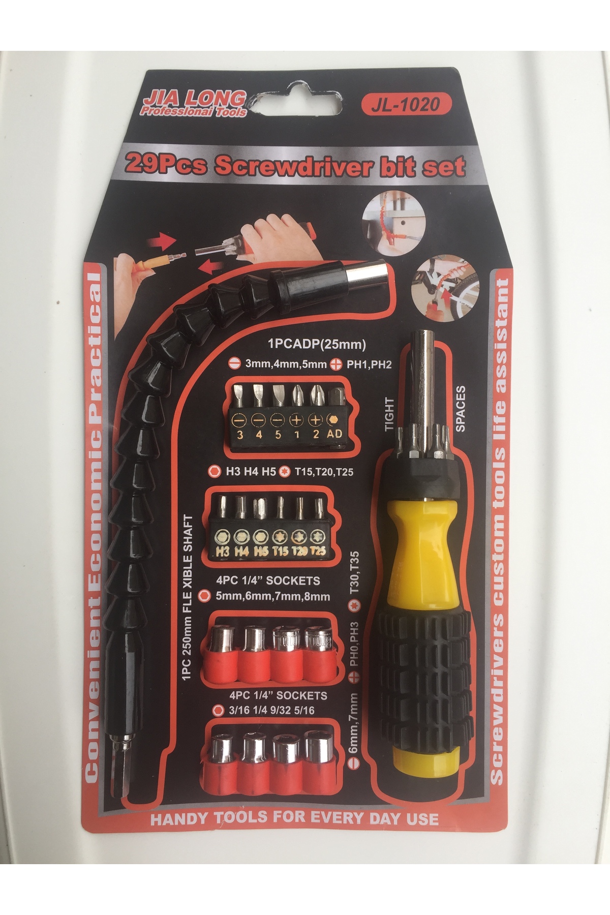 WoxoTedarik TORNAVİDA SET ESNEK MATKAP UC 28 PARÇA