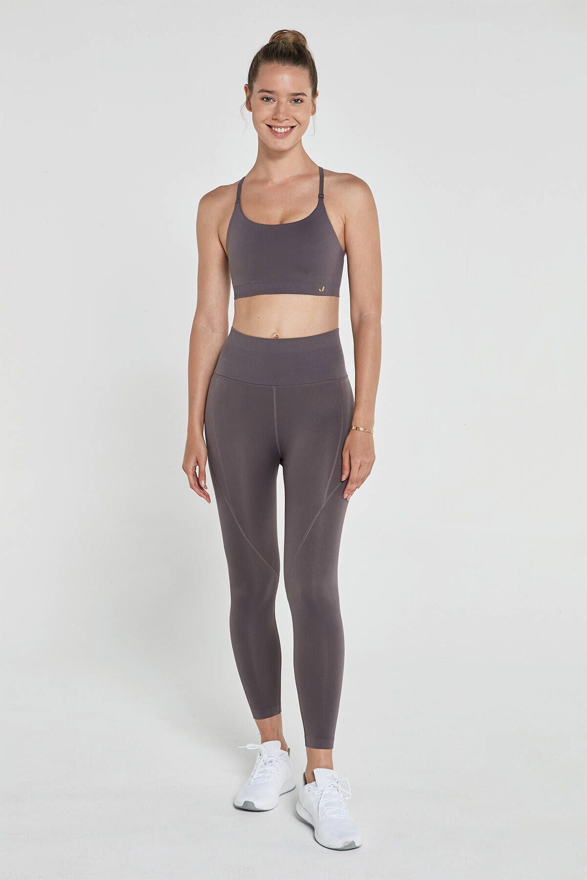 Jerf Gela Sculpting Sport Biker Tights Weinrot - Trendyol