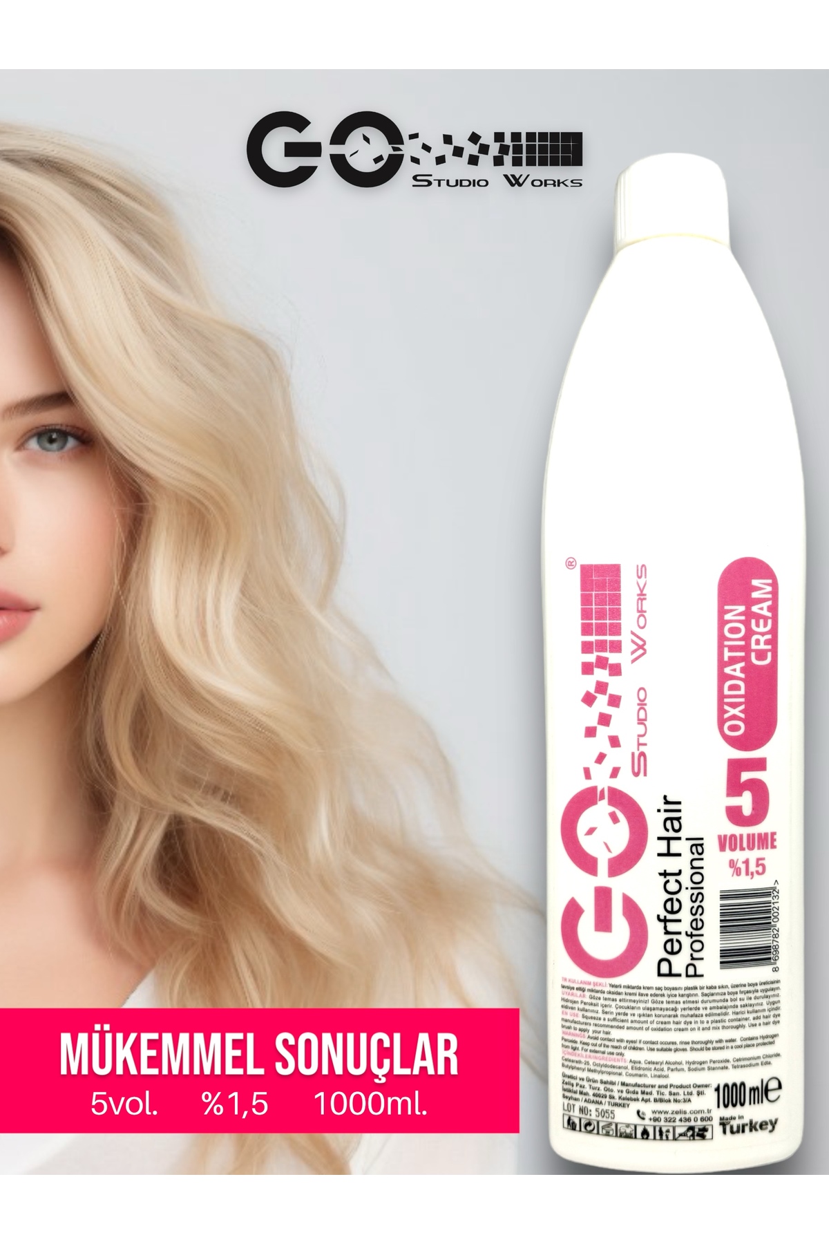 Go Studio Works Oksidan Krem 5 Volume (%1,5) 1000 ml.