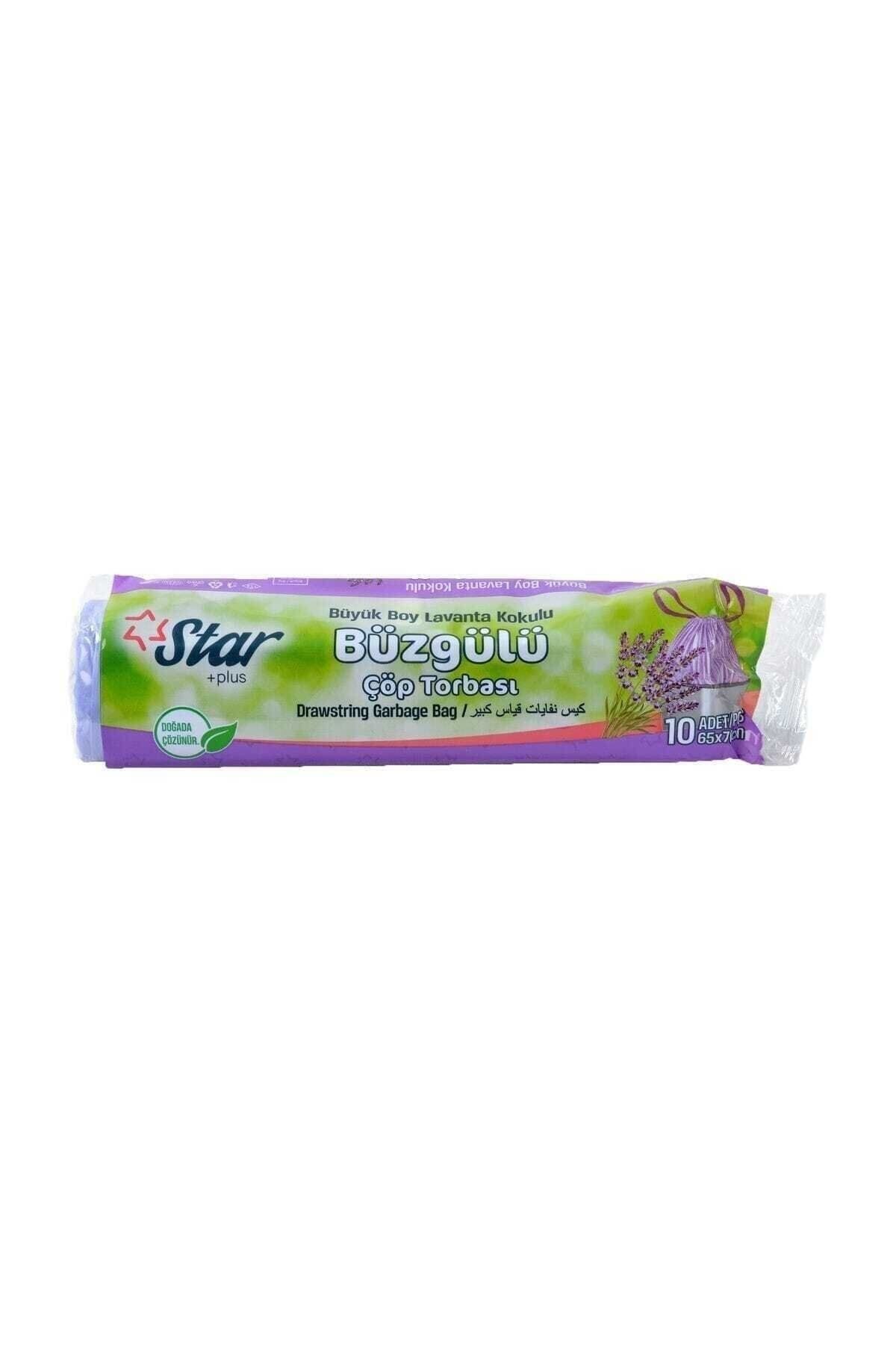 Star Plus-3 Pieces Lavender - Lemon - Strawberry Scented Drawstring Garbage Bag Large Size 120 Gr65x70 cm 4