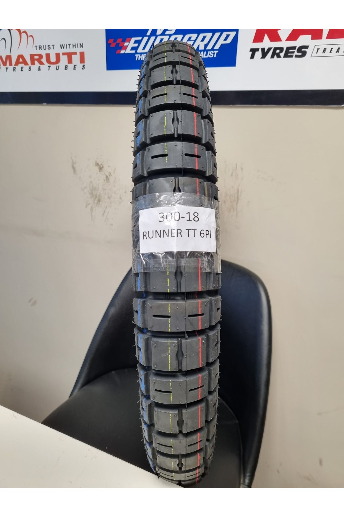TDT TYRES 300-18 MOTORSİKLET LASTİĞİ TT(TUBETYPE-İÇ LASTİKLİ TİP) RUNNER001