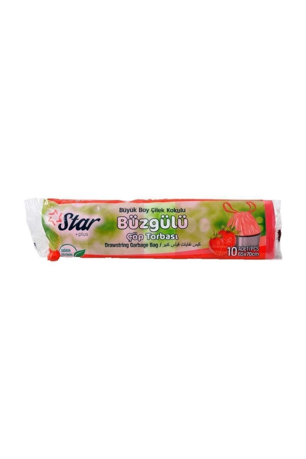 Star Plus-3 Pieces Lavender - Lemon - Strawberry Scented Drawstring Garbage Bag Large Size 120 Gr65x70 cm 3