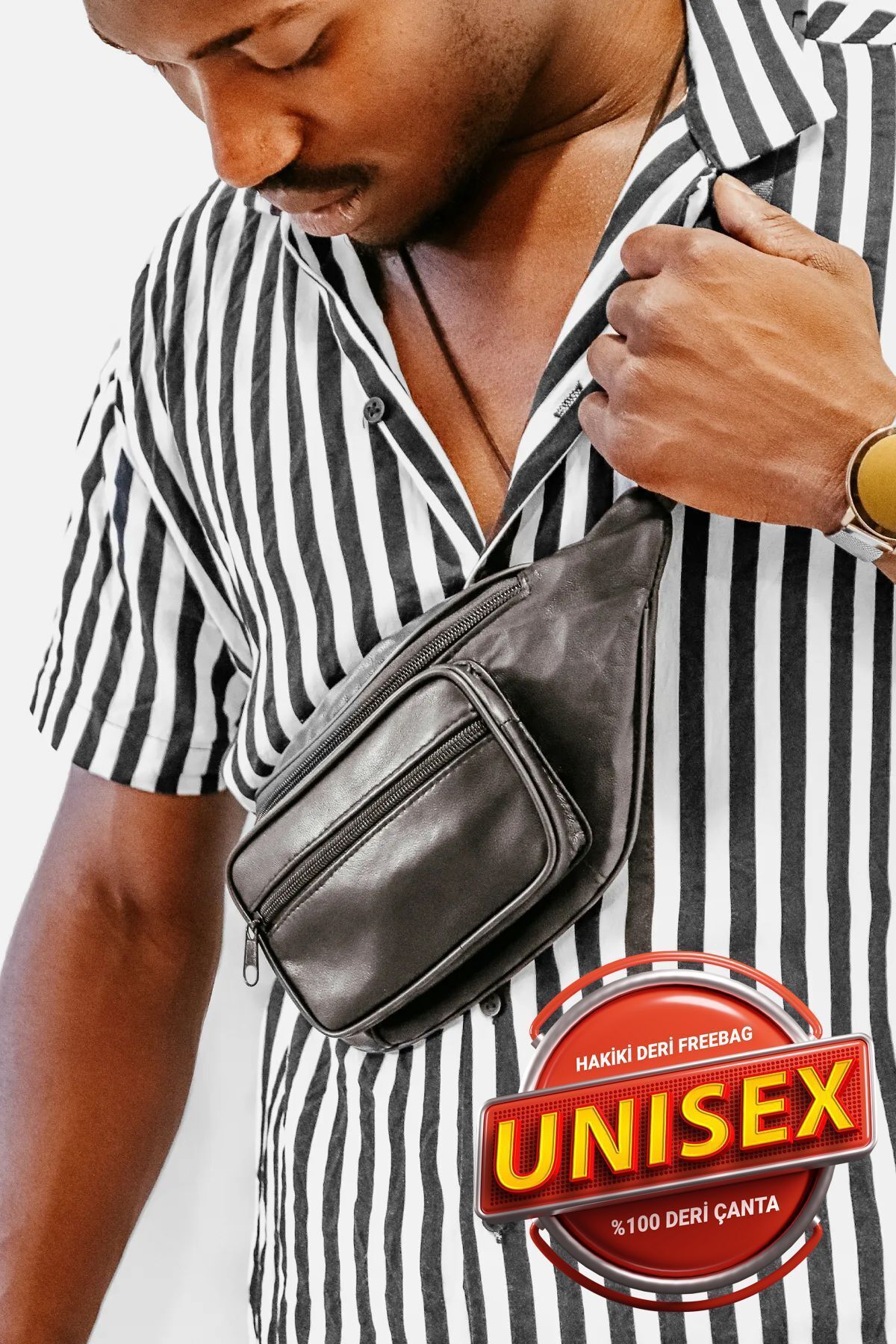 Genuine leather bum bag store
