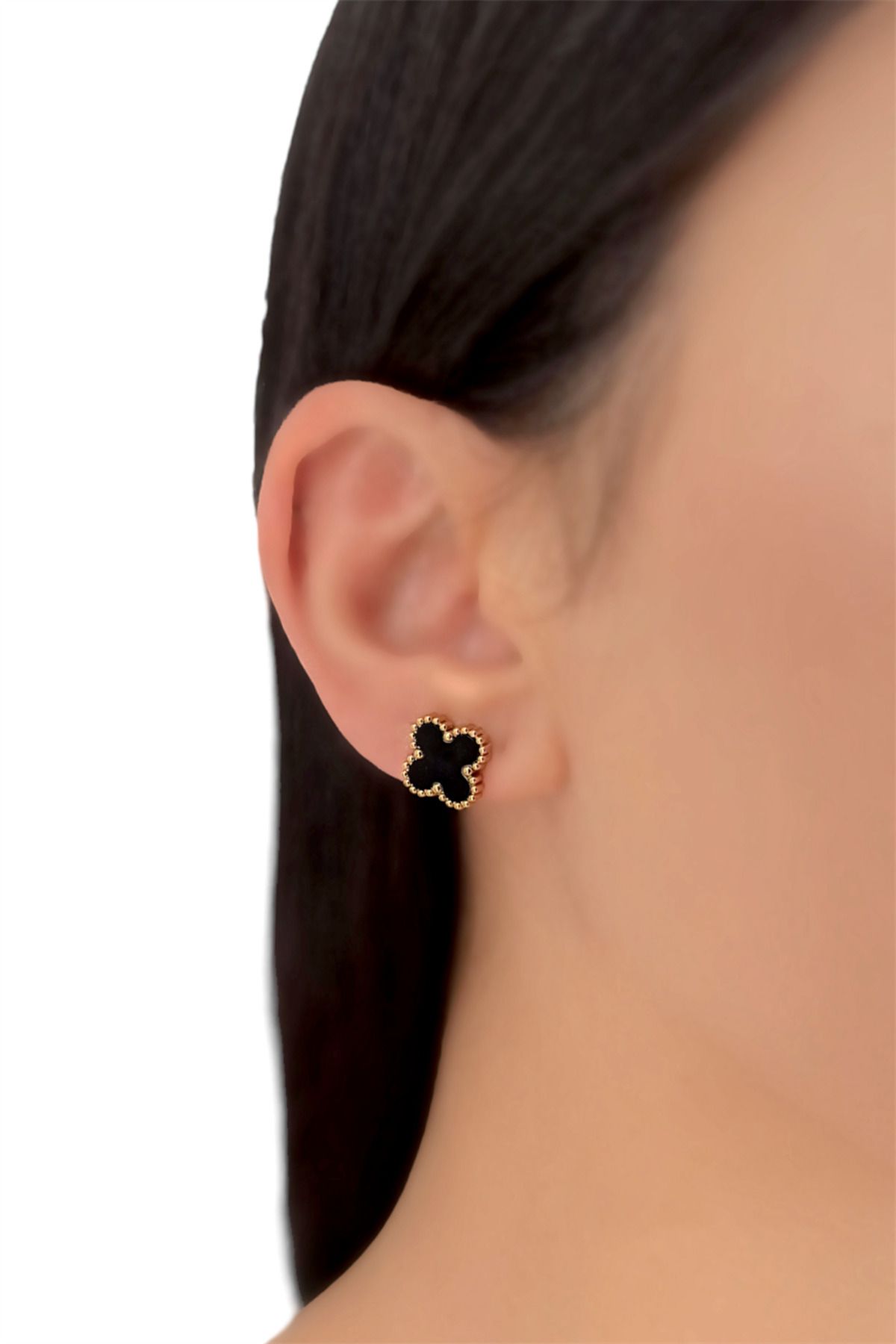 Van cleef new arrivals onyx earrings