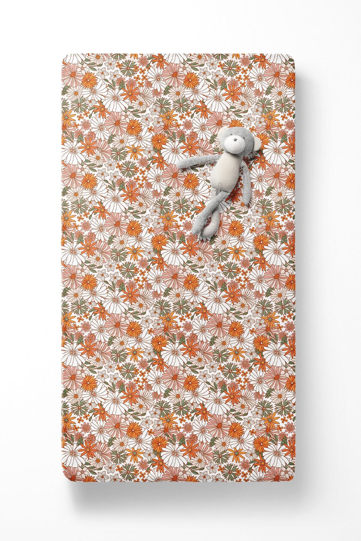 سرویس ملحفه یک نفره  نارنجی Evmila | 76140 اورجینال - تصویر 2