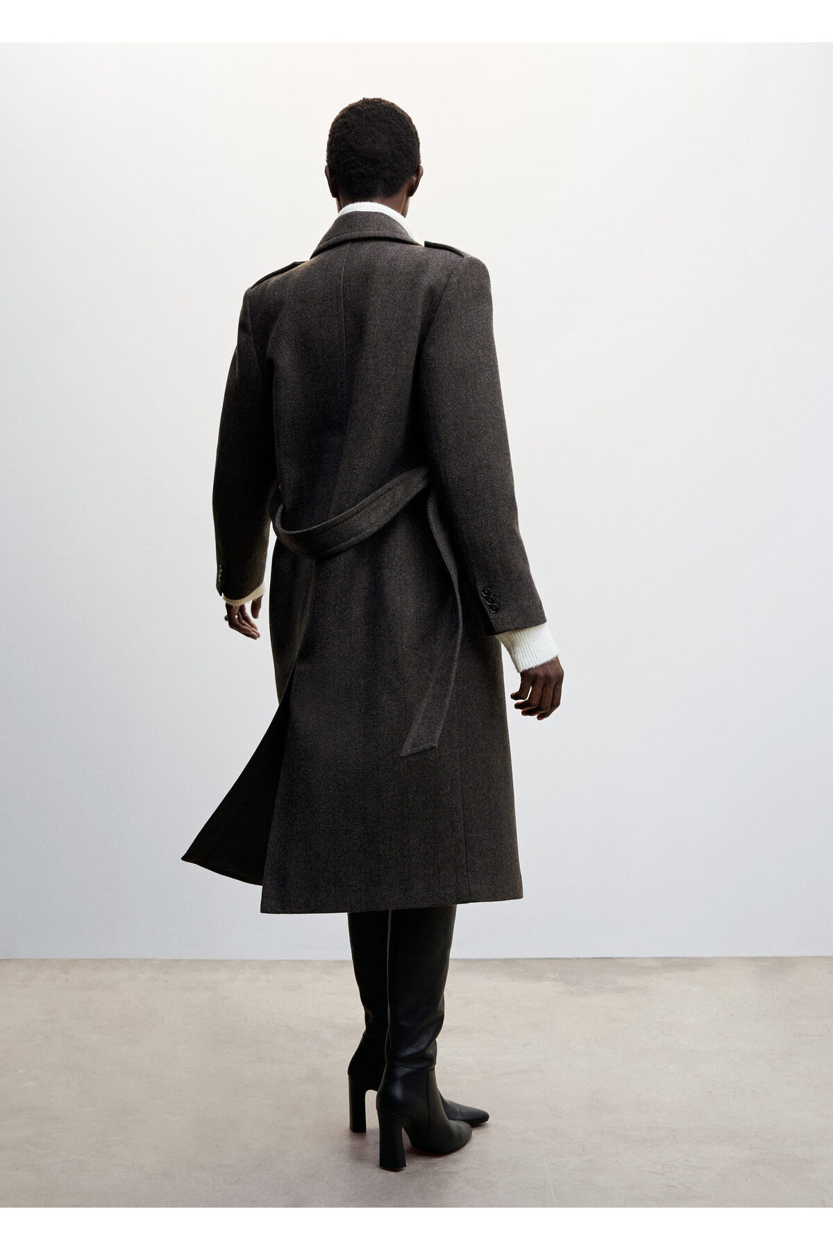 MANGO  Kahverengi Kadın Palto 37049103 - Görsel 9