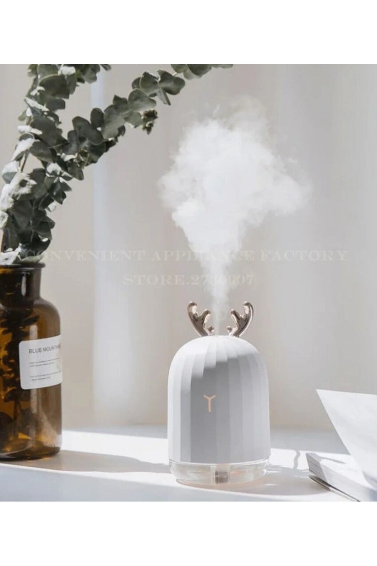 Mini Hava Nemlendirici Aromatik Difüzör Led Masa Ve Gece Lambası Hava Temizleyici Buhar Makinası