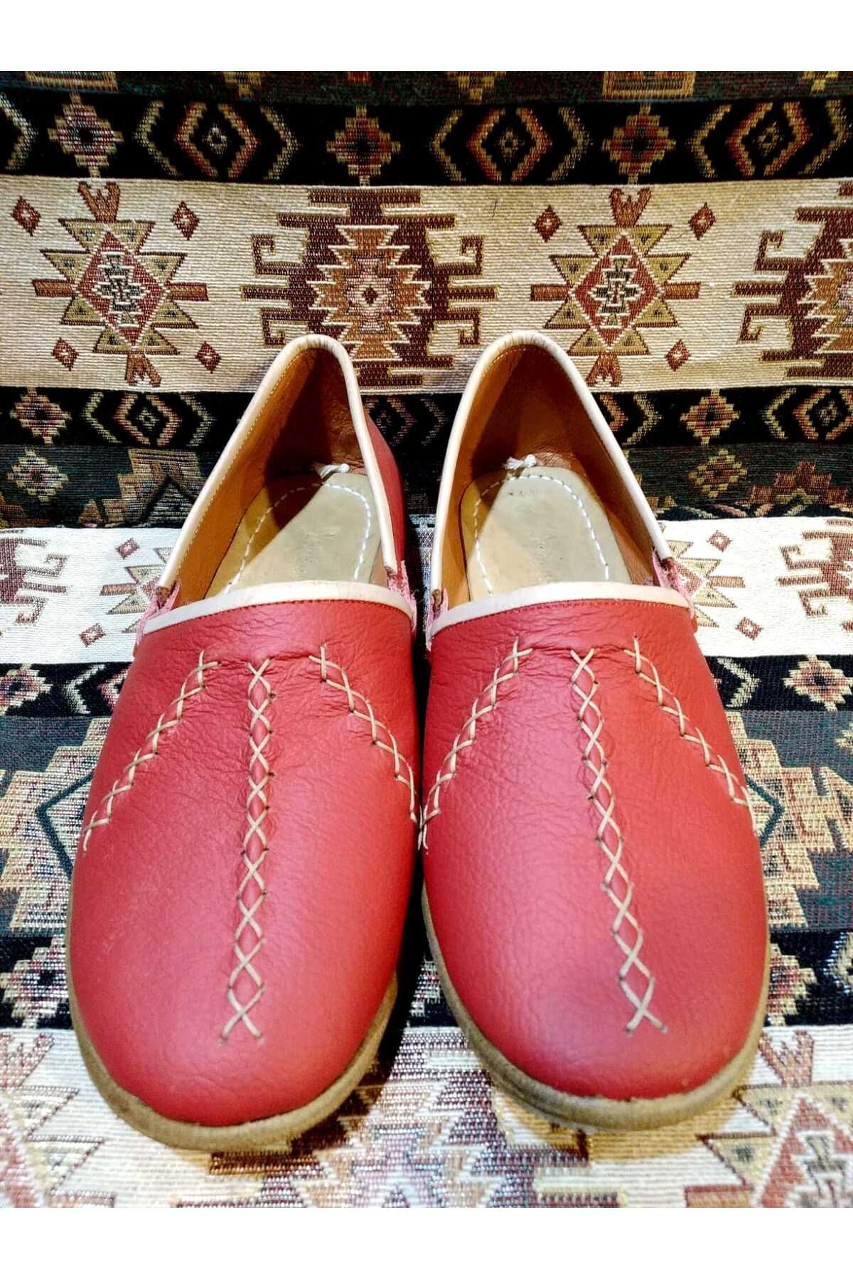 Osmanlı Yemeni Dünyası-Yemeni (Sandal), Avare Model, Ottoman Yemeni World, Red Color 1