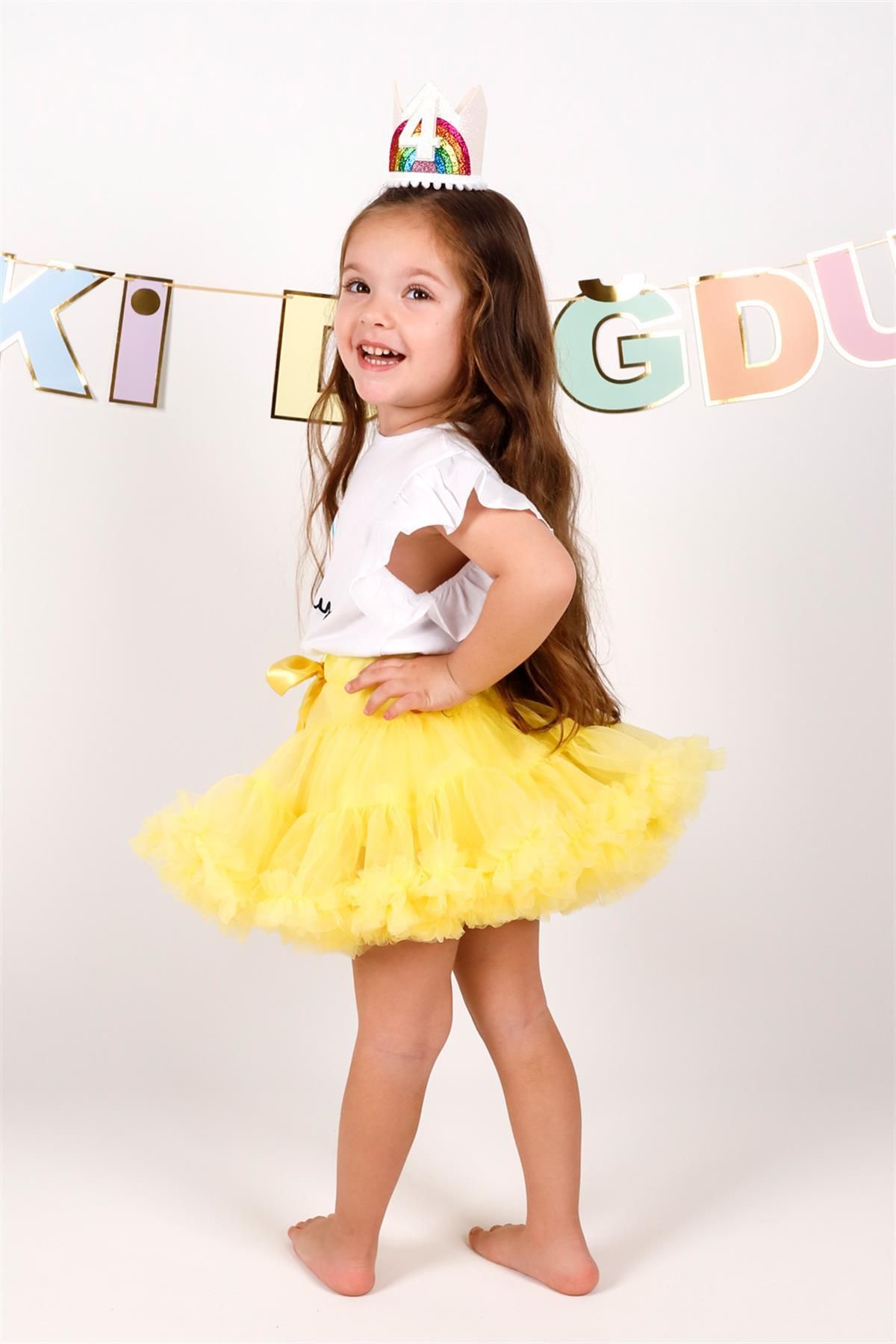 Girl tutu skirt yellow clearance