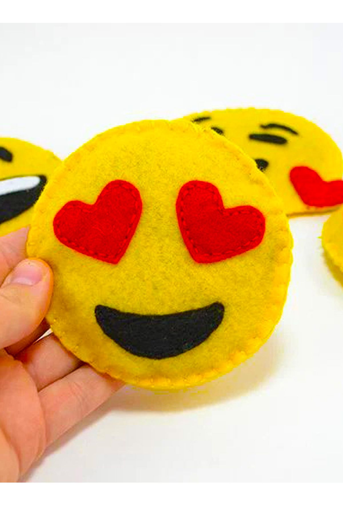İnşirah Concept-Cat Toy with Cat Mint and Catnip Yellow Emoji Cute Game of Cats Cat Play 3