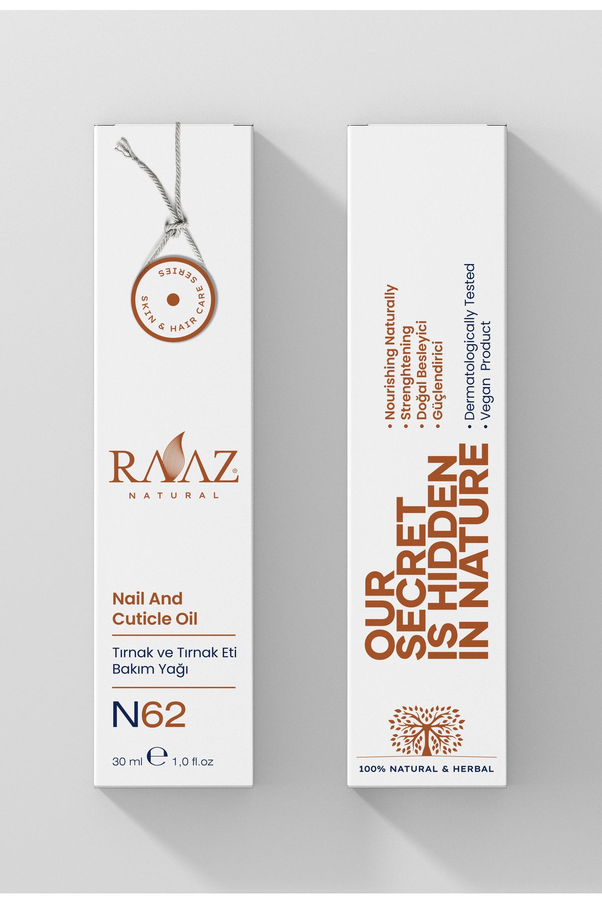روغن مراقبت از ناخن و کوتیکول N62 100% روغن مراقبت از ناخن و کوتیکول طبیعی RAAZ