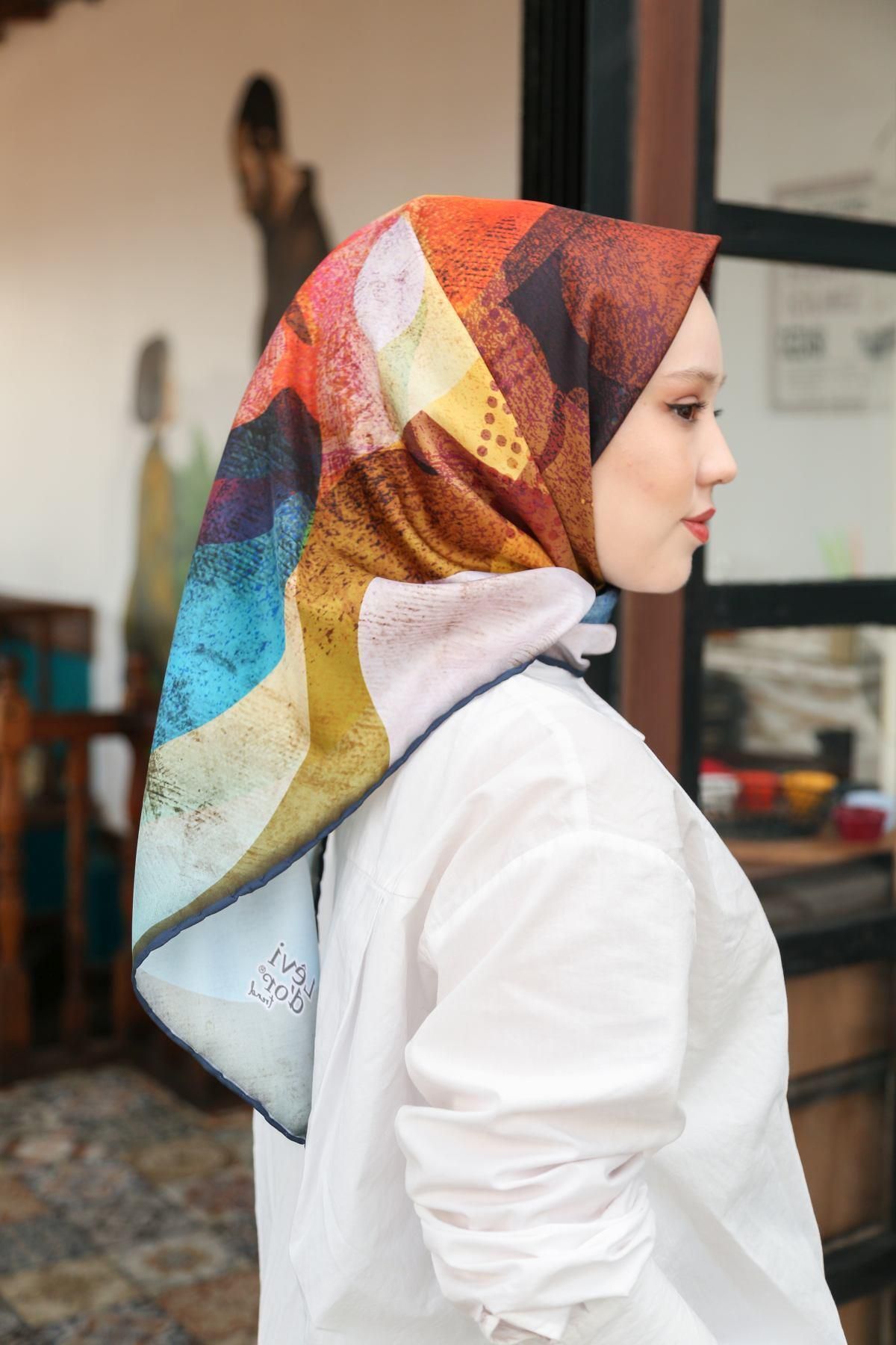روسری چند رنگ Twill Trend LDT3132 254 Levidor