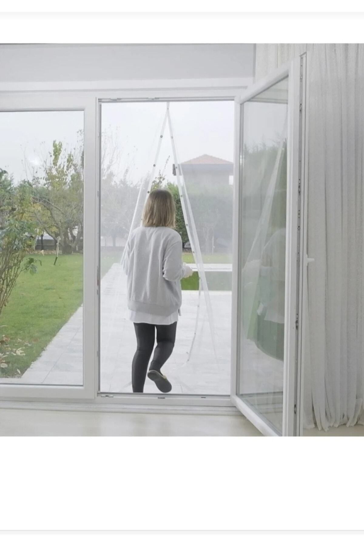 2 Adet Tül Mıknatıslı Kapı Sinekliği 60x210 Cm - 1
