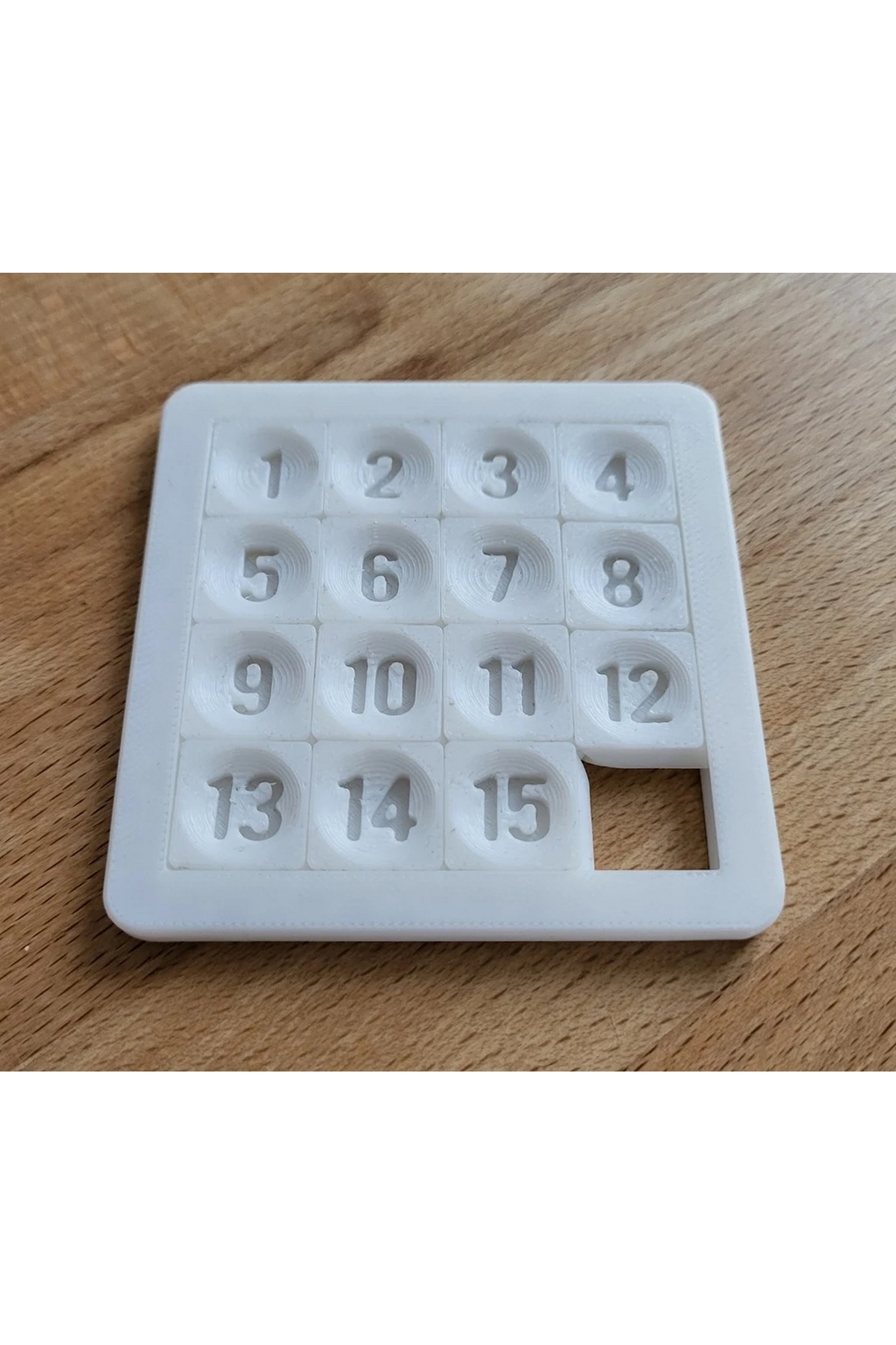 LELYOSE 4x4 Boyutunda 3 Boyutlu Kayan Sayılı Yapboz (3D PRİNTED SLİDİNG