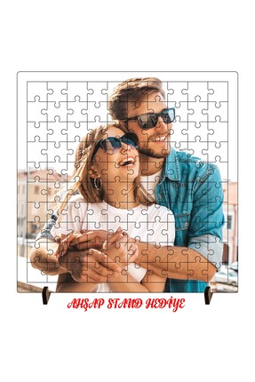 dnsl grup Kişiye Özel Fotoğraflı 100 Parça AHŞAP Puzzle