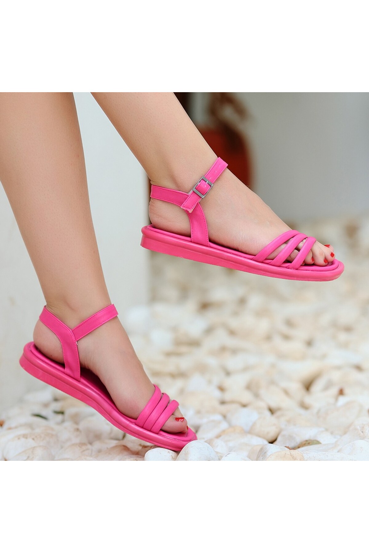 Zeol Fuşya Cilt Terlik