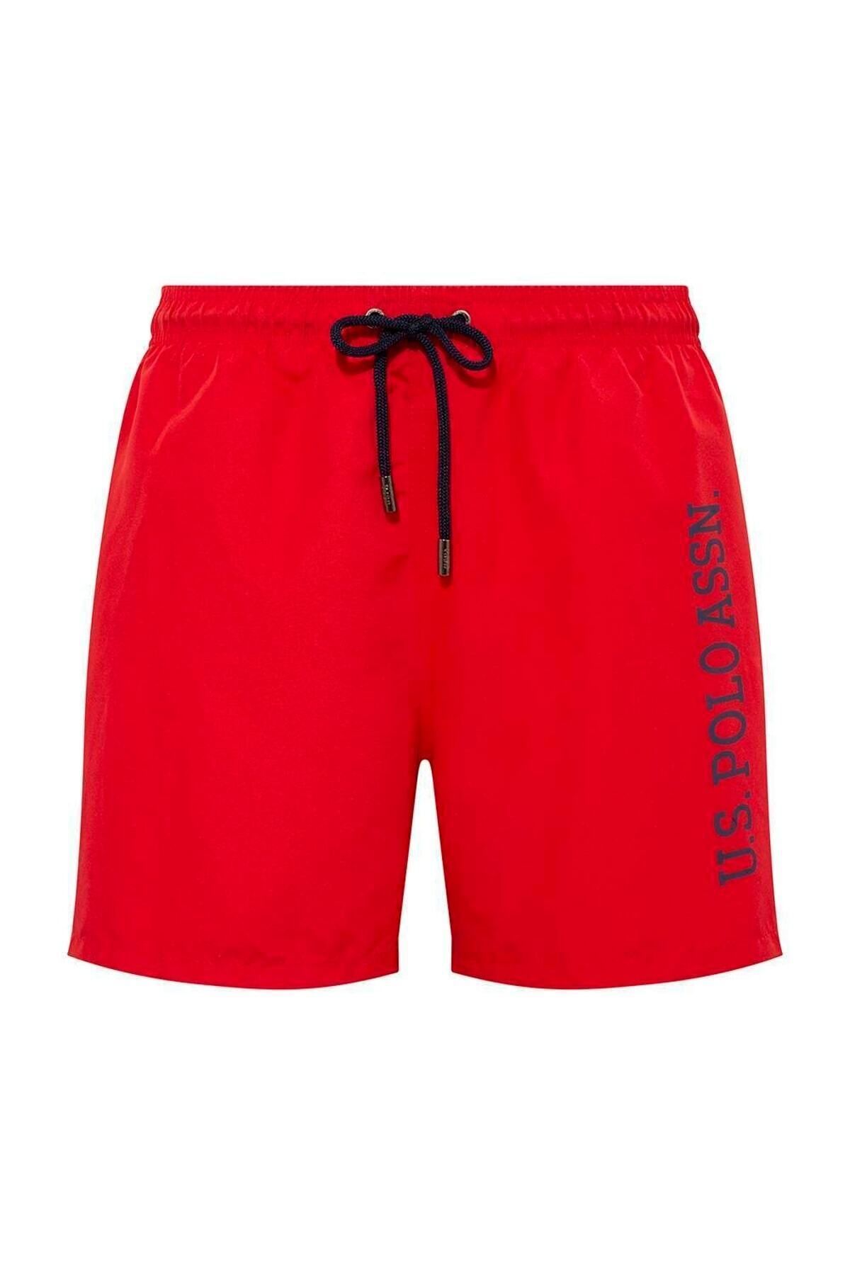 Red polo hotsell swim trunks