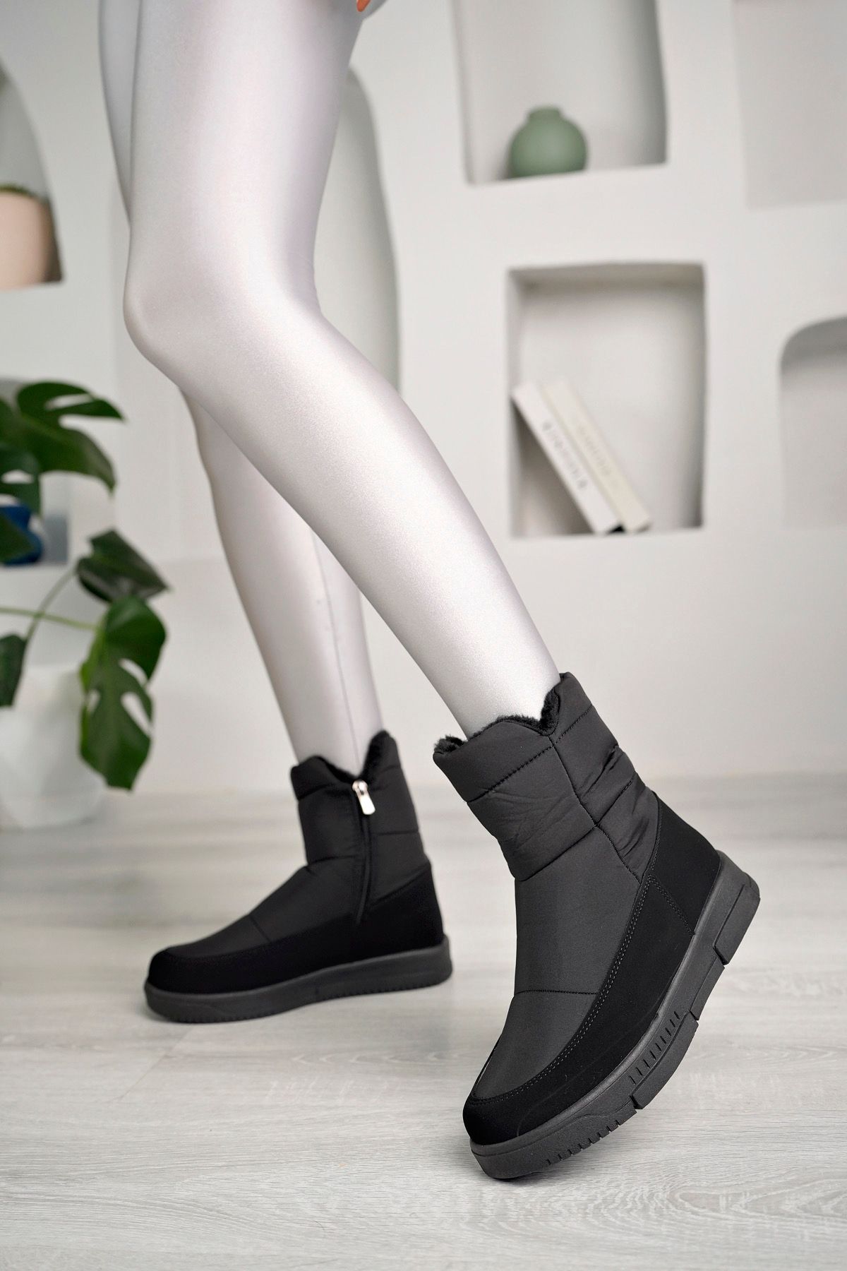 Mnz shoes Snow Boots Pink Wedge Trendyol