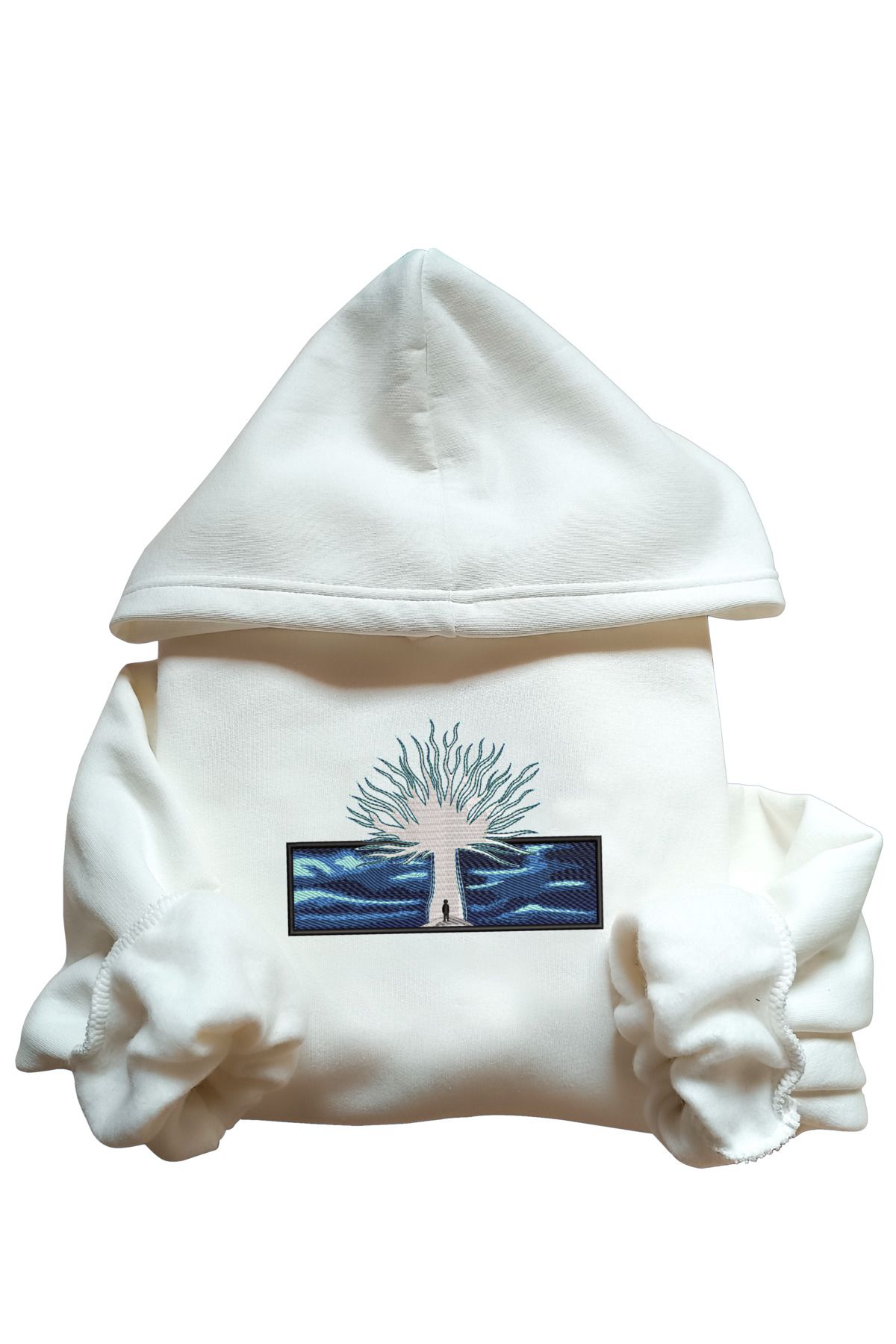 FAUNION-Attack on Titan Eren Yeager Oversize 3 Thread Raster Unisex Sweatshirt Hoodie 2