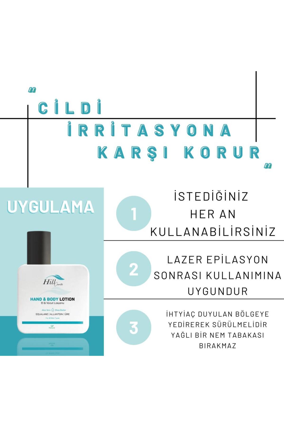 Hill Cosmetic El & Vücut Onarıcı Losyon Hand & Body Lotion Üreli