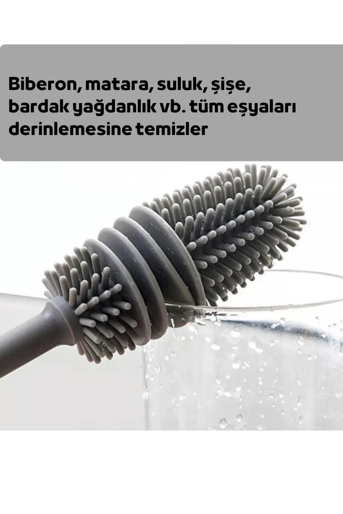 LUCKYPEN TPR Silikon Fırça, Biberon Temizleyici, Matara, Termos Temizleme Fırçası, Şişe Bardak Temizlik Fırça fotoğrafı 4 (önizleme)