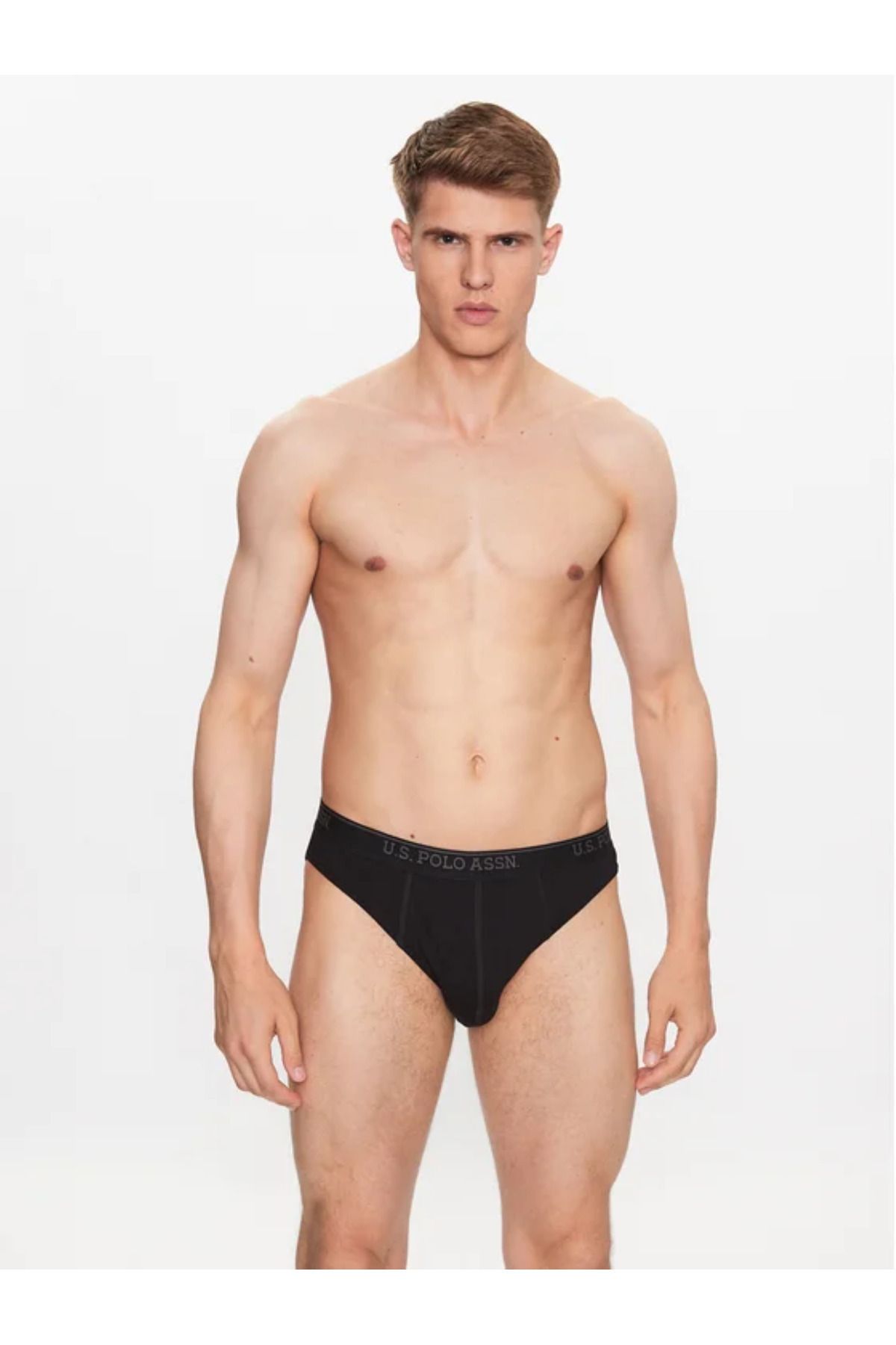 U.S. Polo Assn. Briefs - Black - Plain - Trendyol