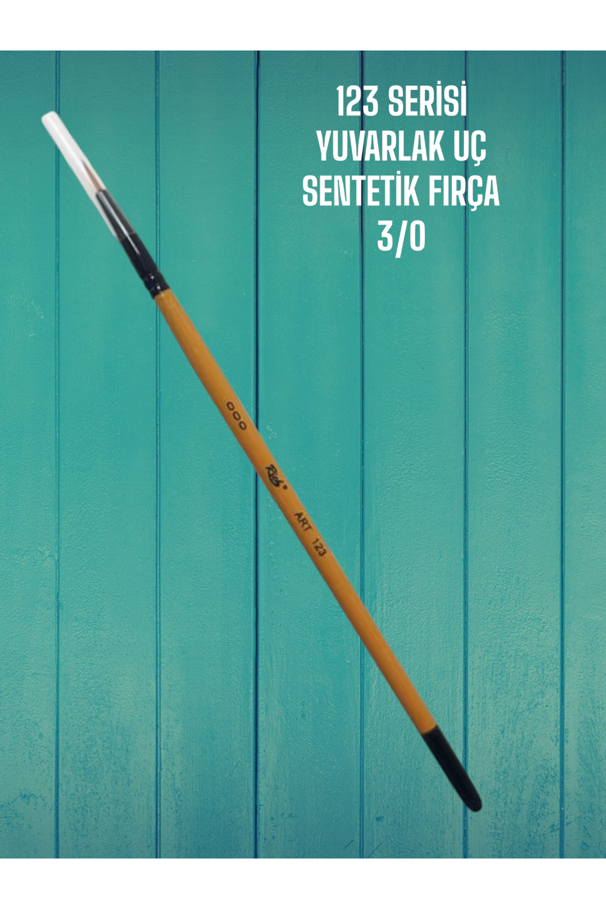 SEYFİKİRTASİYE 3/0 NUMARA 123 SERİSİ YUVARLAK UÇ FIRÇA SENTETİK KIL