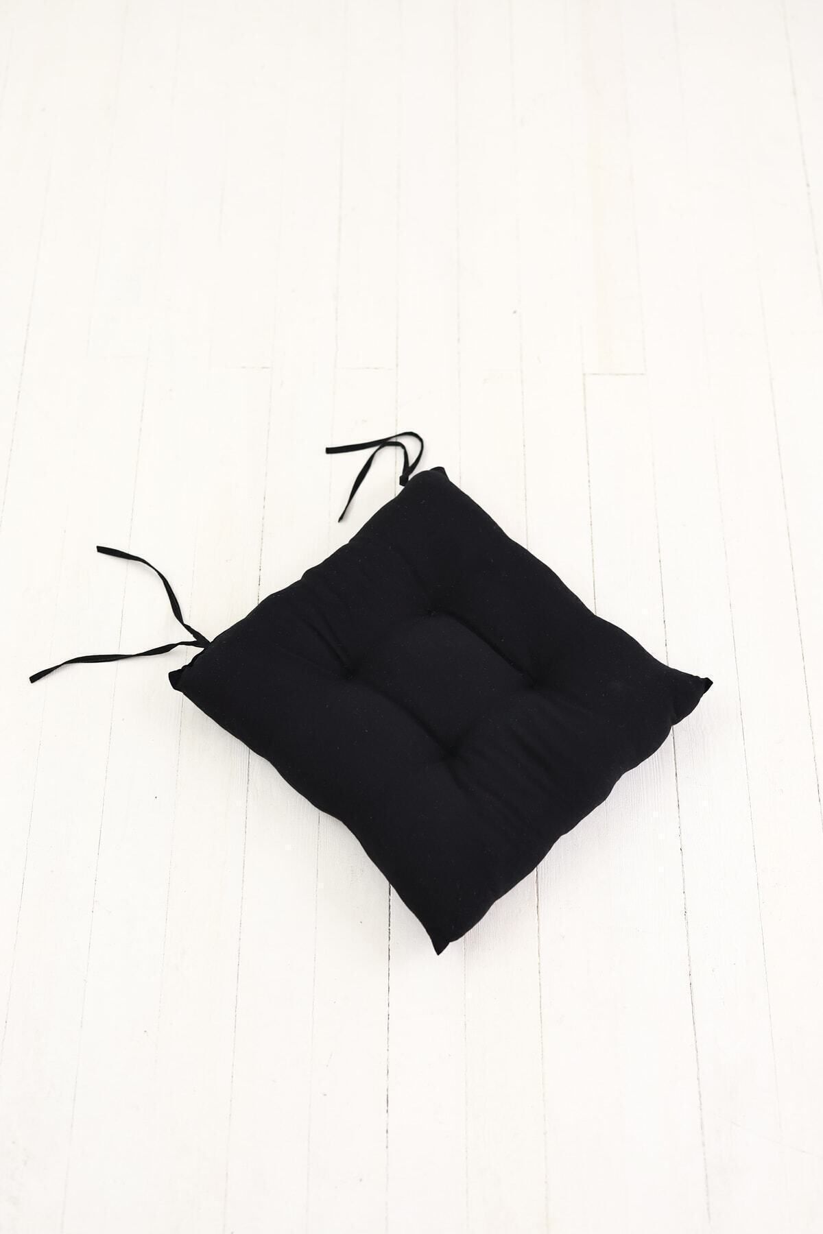 Black square shop chair cushions