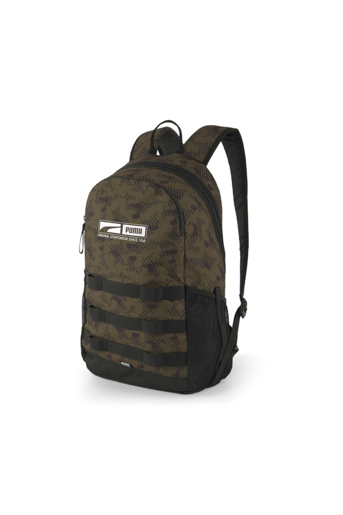 Puma-078872-04 Style Backpack Burnt Green Camouflage Pattern Backpack 1