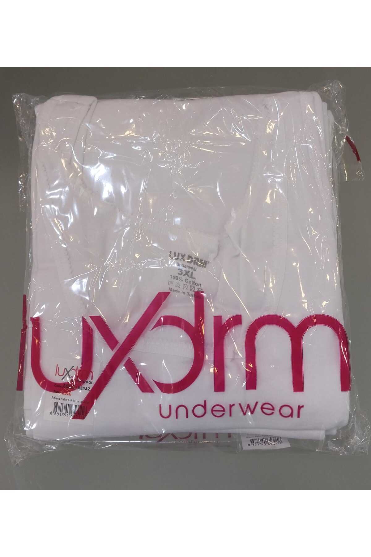 LÜXDRM-6503 - 6 τεμάχια, Μεγάλο μέγεθος Χοντρό λουράκι, Βαμβακερό, Οικονομικό Πακέτο, Γυναικείο εσώρουχο 2