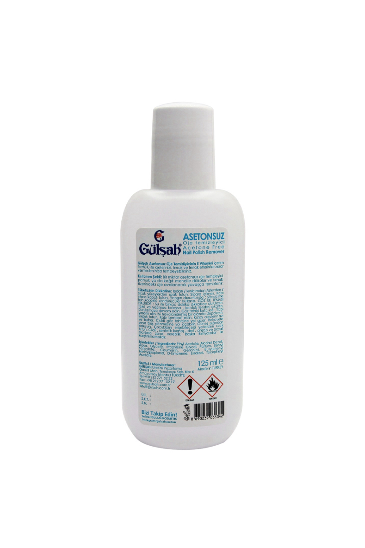 Asetonsuz Oje Temizleyici 125ml — TYCCCCTMEN170652971024099 — تصویر 2 از 2