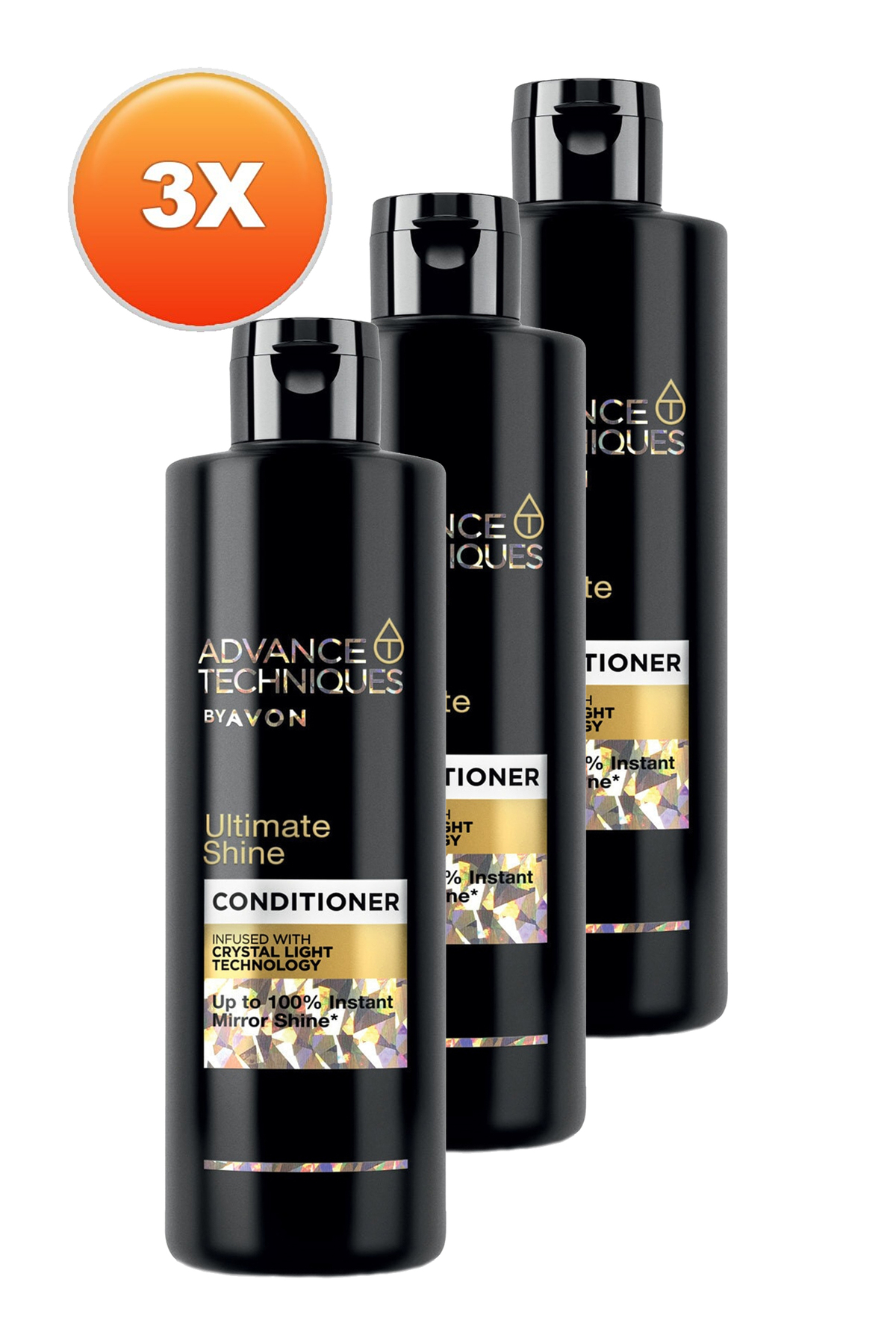 Advance Techniques Parlaklık Veren Saç Kremi 250 Ml. Üçlü Set — SAMPUAN1326-3 — تصویر 2 از 3