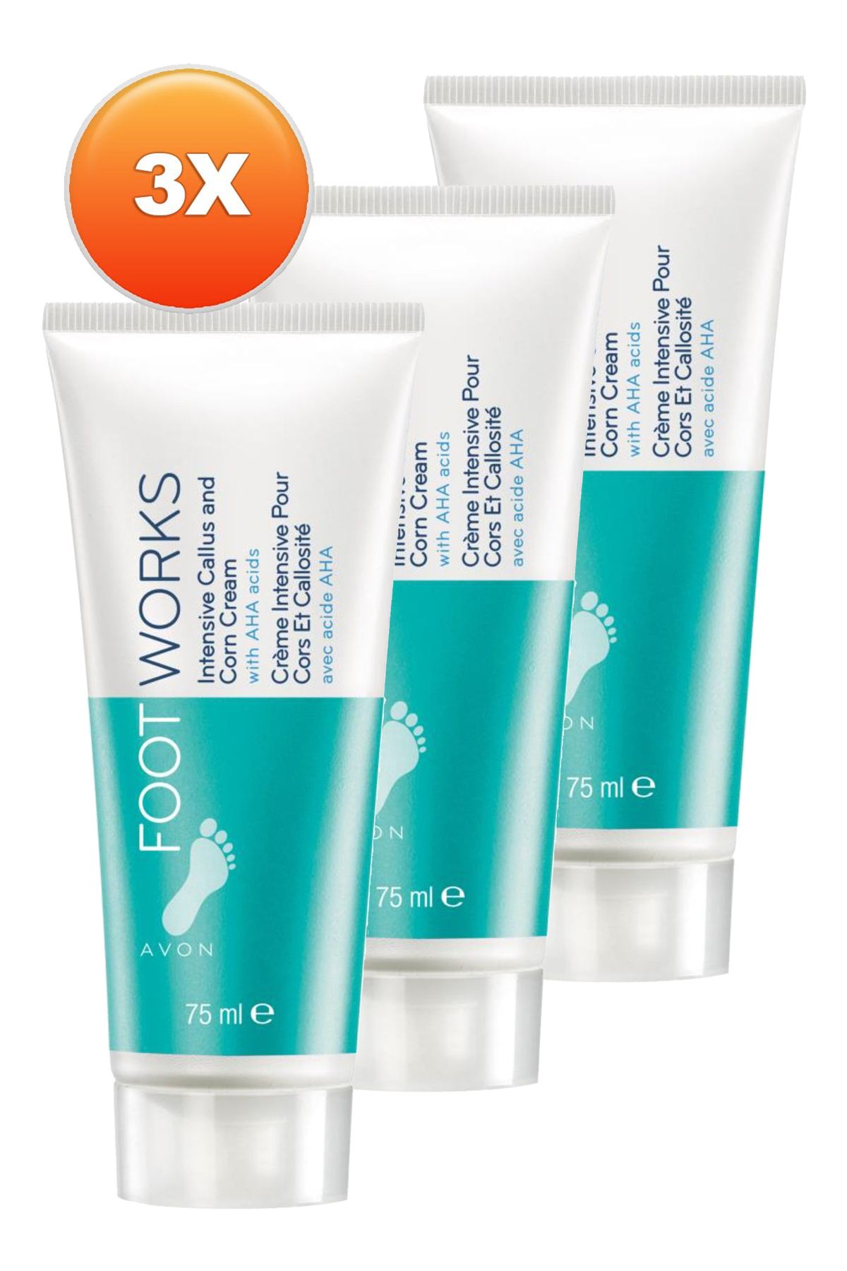 کرم نرم کننده پا 75 میلی لیتر. مجموعه سه تایی Avon