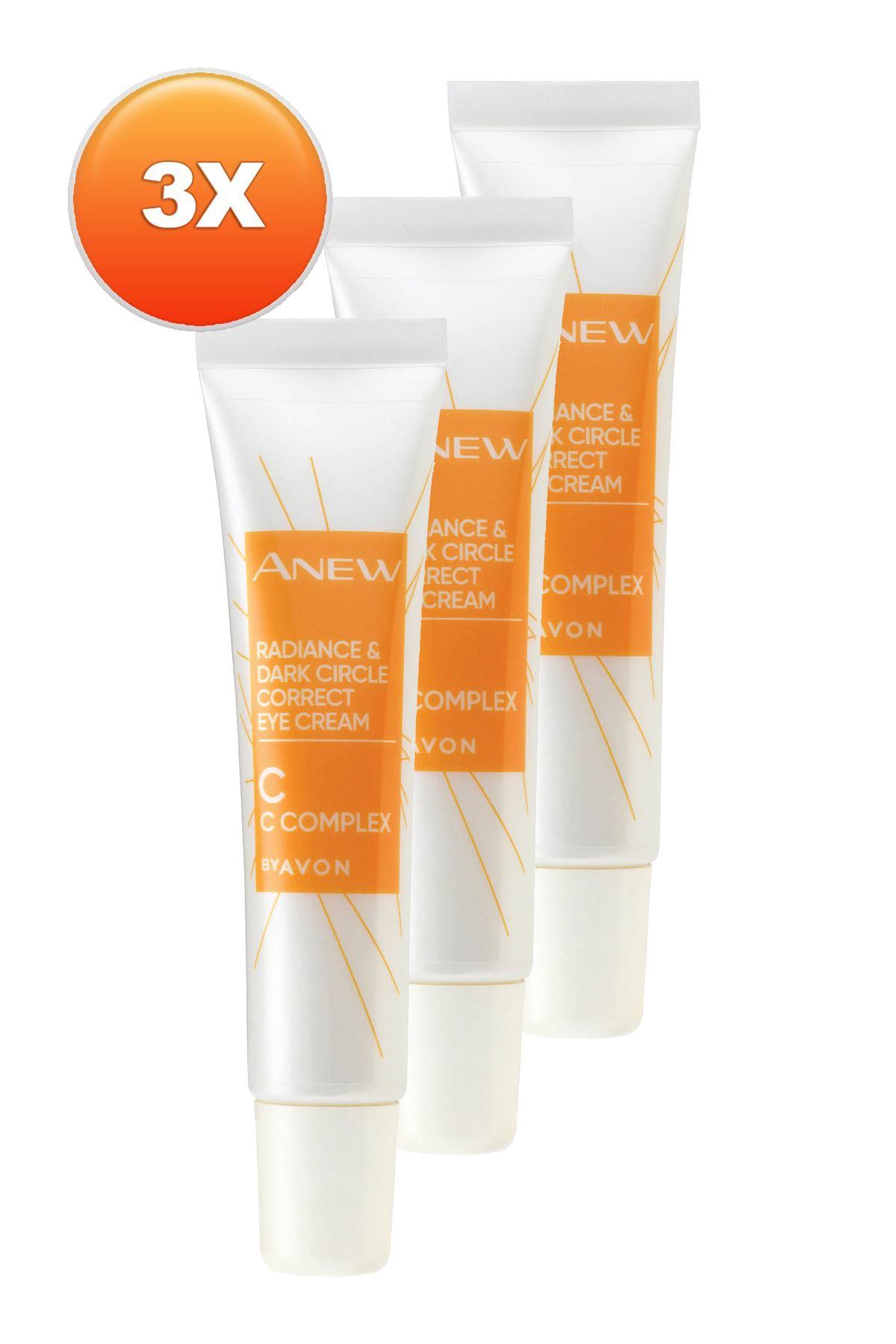 AVON-Anew Radiance Eye Cream for Dark Circles 15 Ml. Triple Set 2