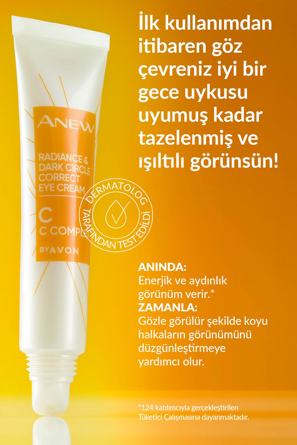 AVON-Anew Radiance Eye Cream for Dark Circles 15 Ml. Triple Set 4