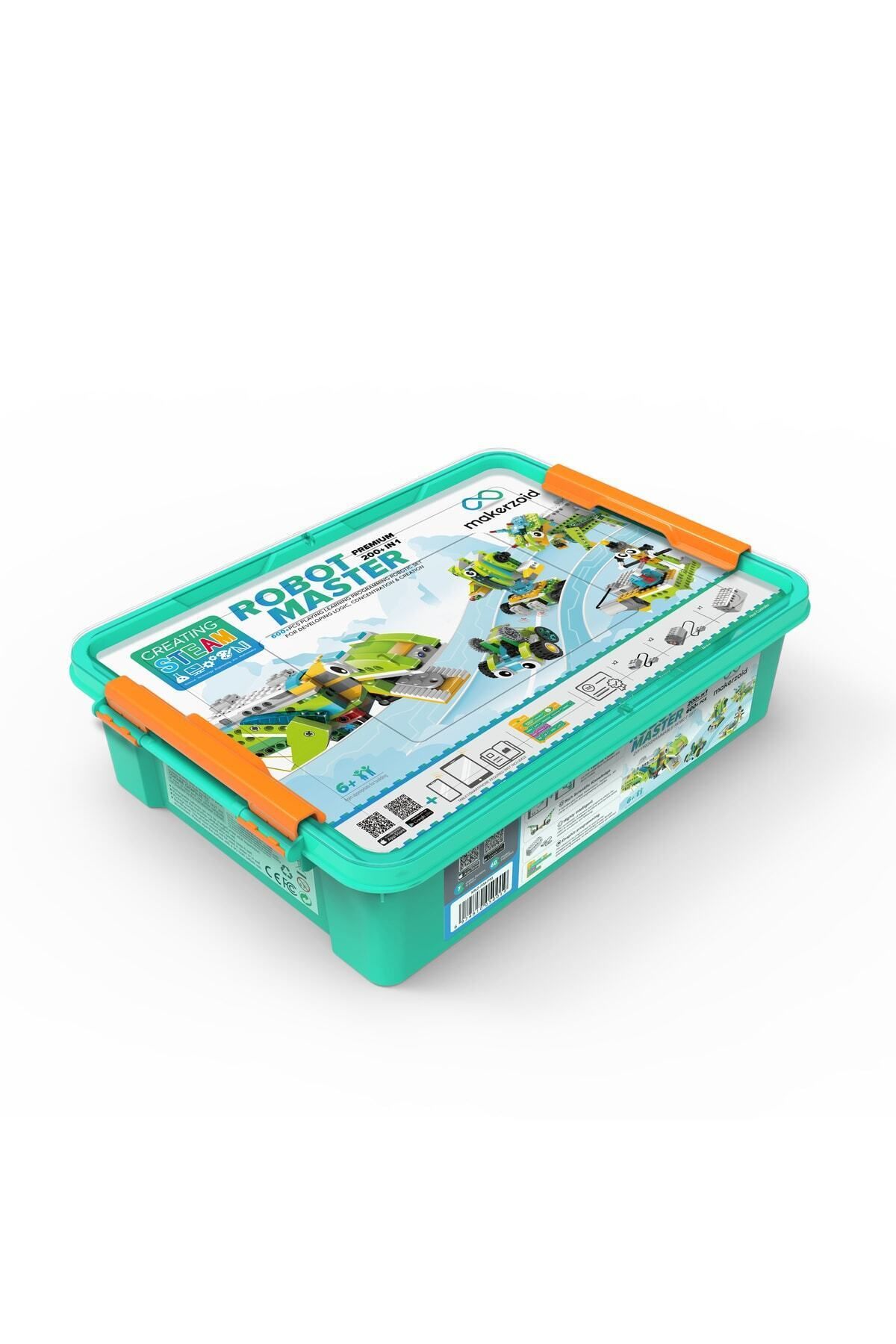 İz Atölye-Makerzoid, Robot Master Premium, Robotic Coding Set / 600 Pieces, 200 Different Robots 5