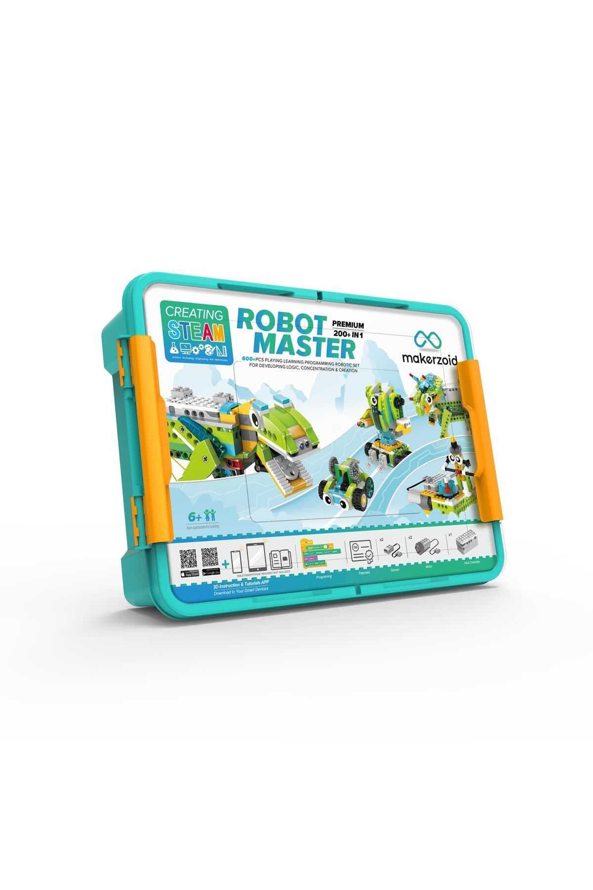 İz Atölye-Makerzoid, Robot Master Premium, Robotic Coding Set / 600 Pieces, 200 Different Robots 2