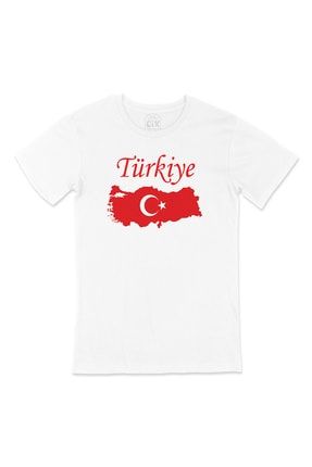 Türkiye Haritalı ve Bayraklı Tişört T200742