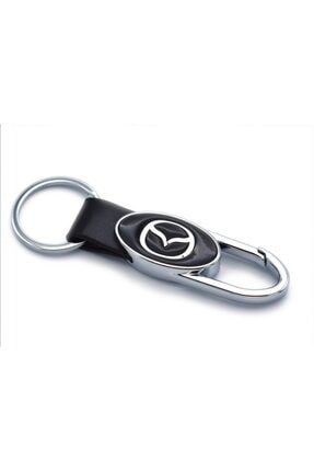 Mazda Metal Deri Kancalı Anahtarlık Şık Kaliteli Aksesuar Çanta Araba New iA2000011