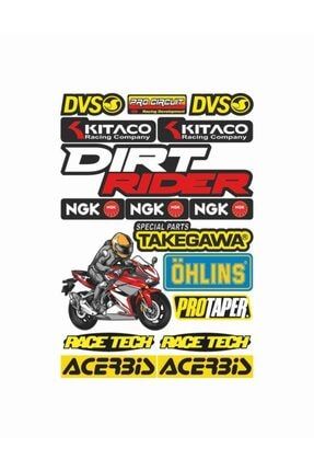 Motosiklet Sponsor Sticker Seti Sticker280