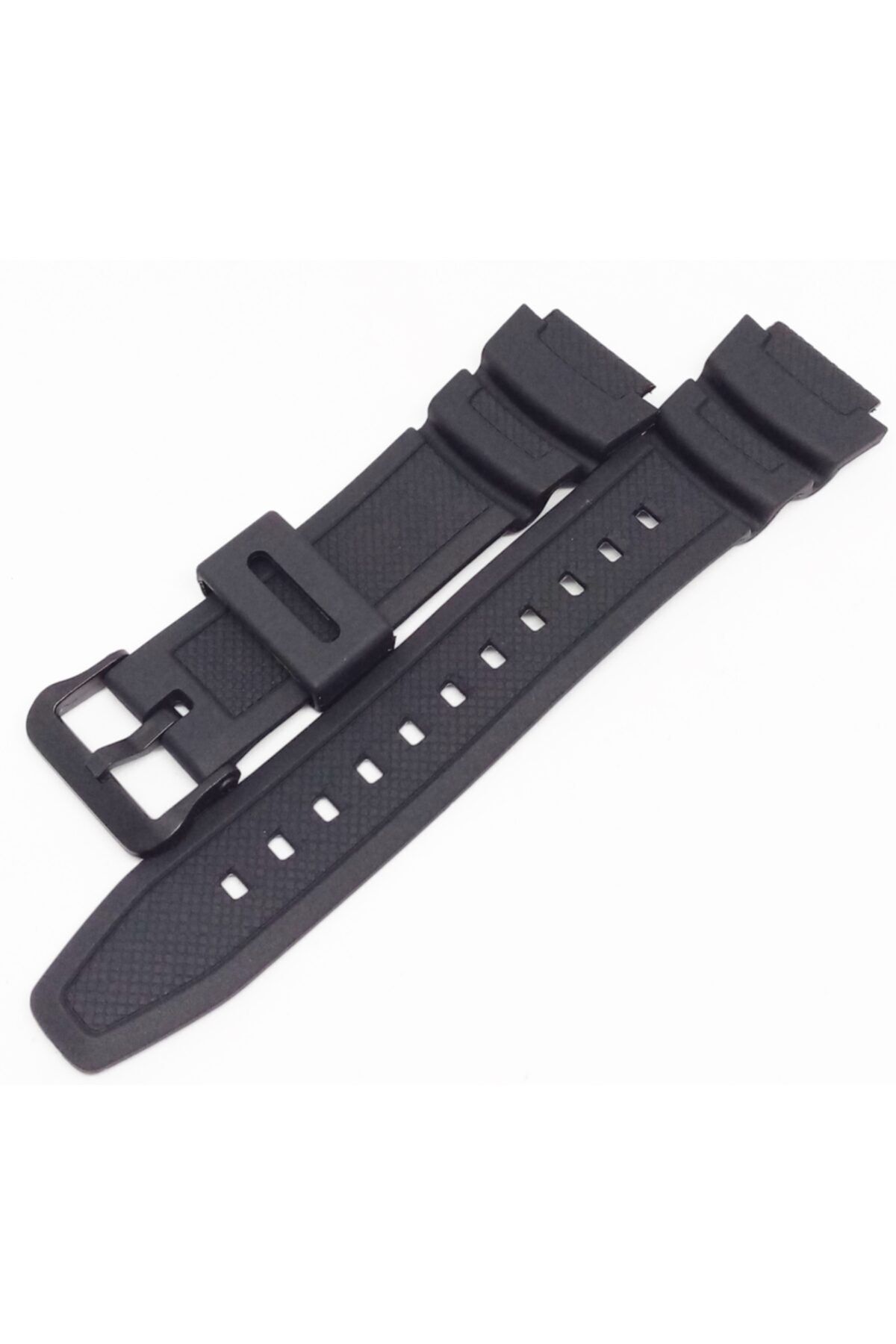 onlinekordon Casio Ae1100w Compatible Black Silicone Watch Band