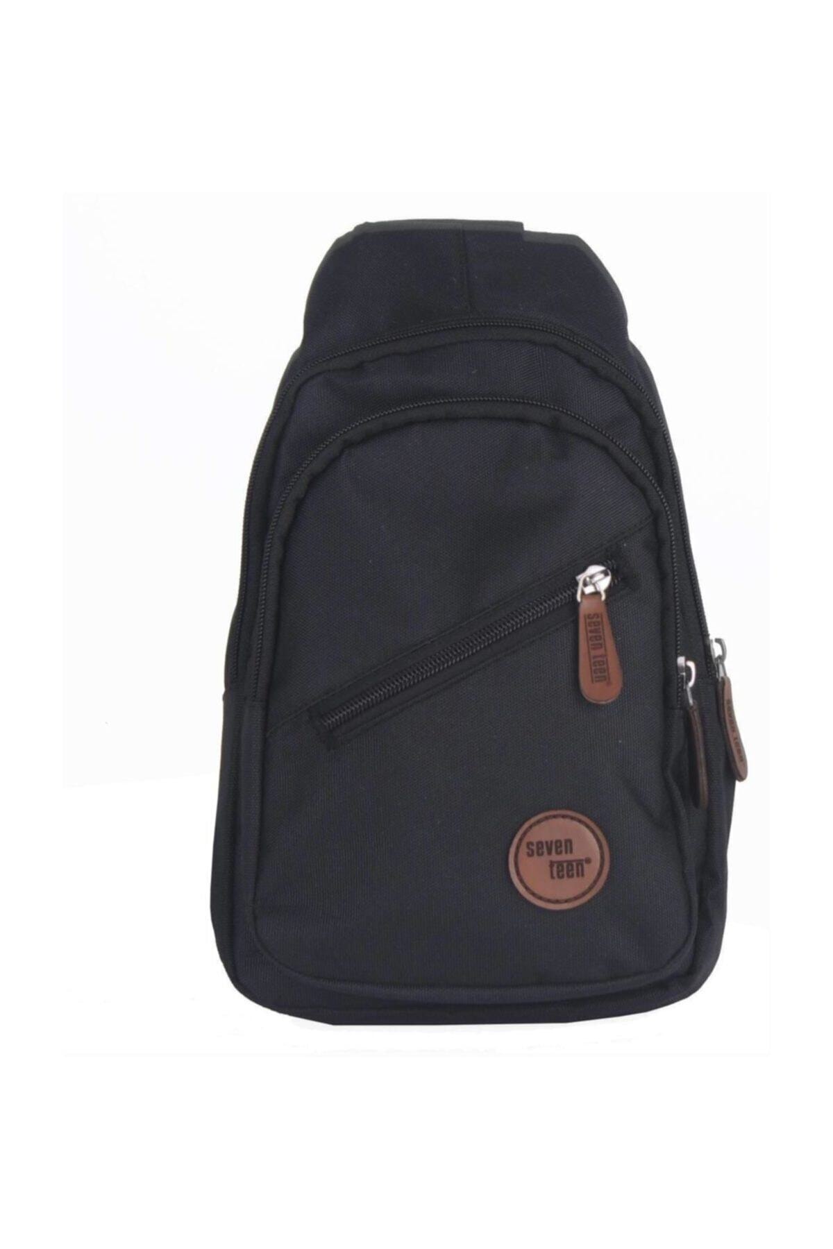 SEVENTEEN  Seven Teen Bodybag Erkek Çantası Siyah 3475