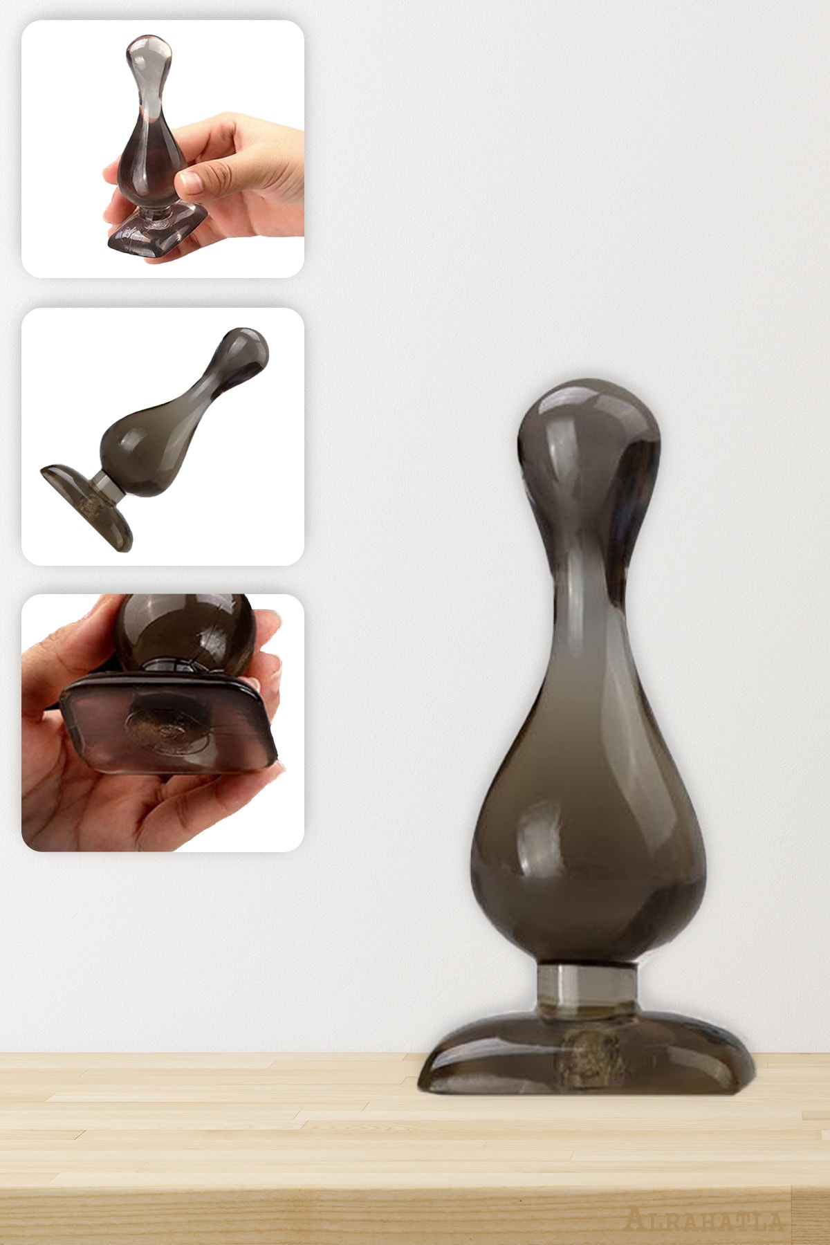 Şeffaf Silikon Anal Plug Dildo