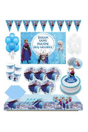Mavi Frozen Set Doğum Günü Set 48 Kişilik 66478348